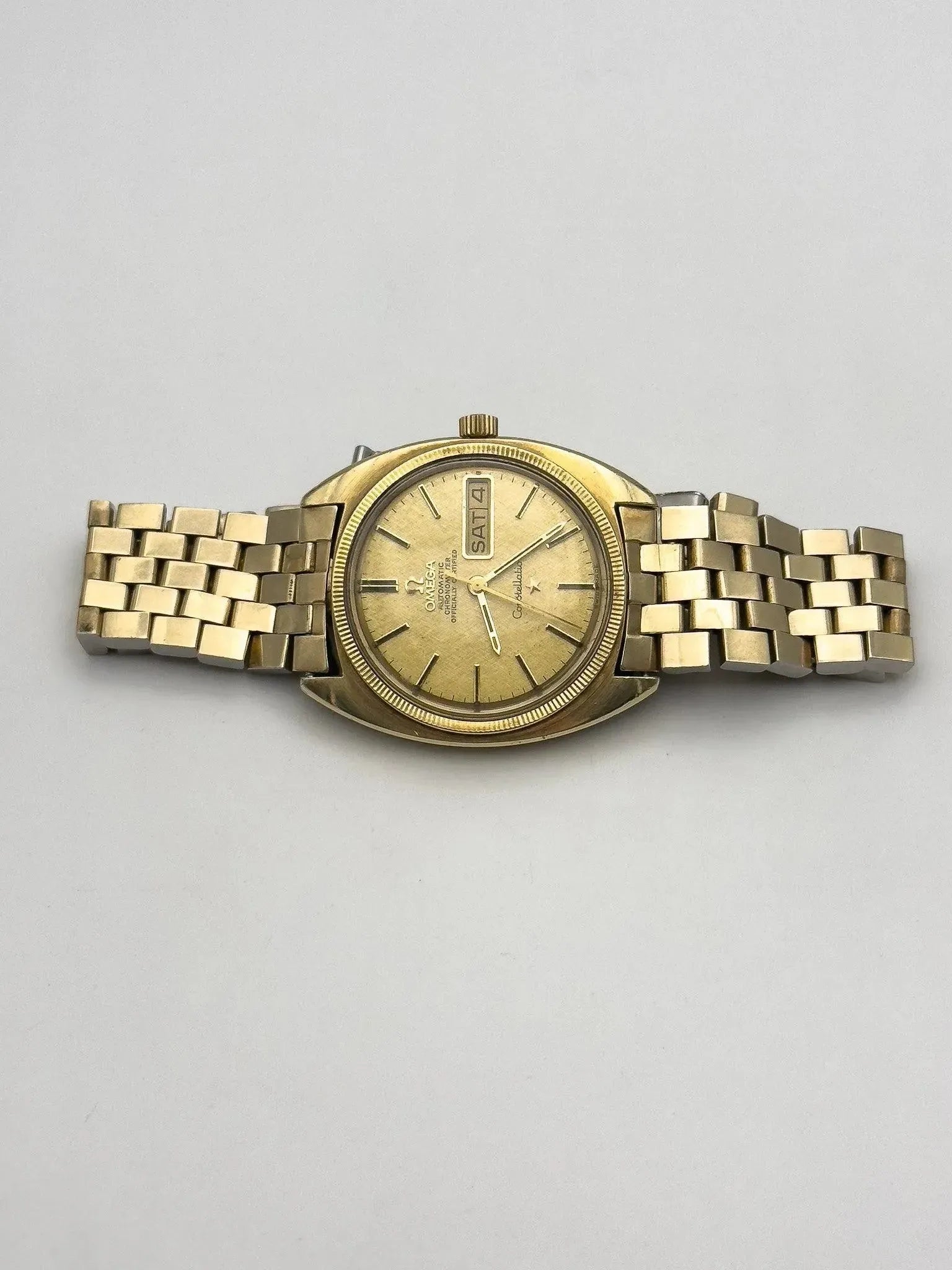 Omega - Constellation Gerald Genta Full Plated Gold - 1970 - Atelier Victor - Vintage  Shop