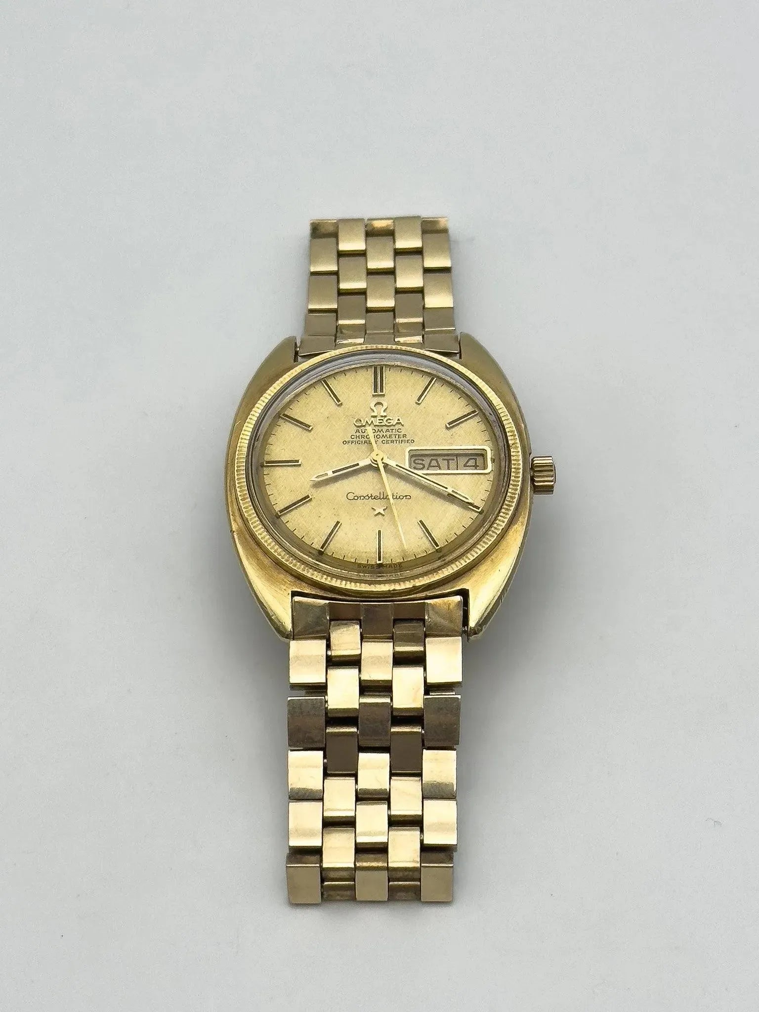 Omega - Constellation Gerald Genta Full Plated Gold - 1970 - Atelier Victor - Vintage  Shop