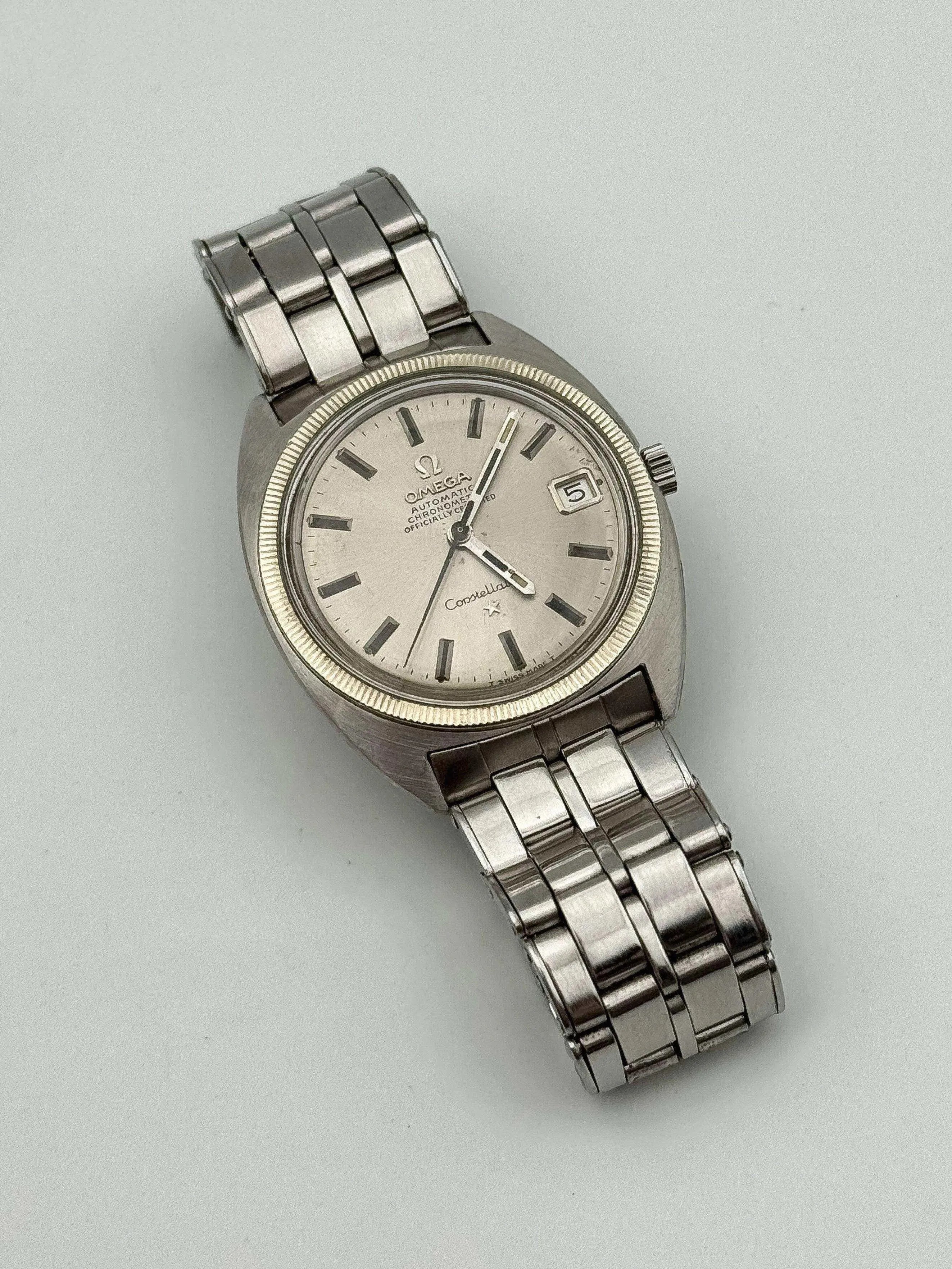 Omega - Constellation Gerald Genta White Gold Bezel - BOX - 1967 - Atelier Victor Paris - Vintage Watch Shop Dubai
