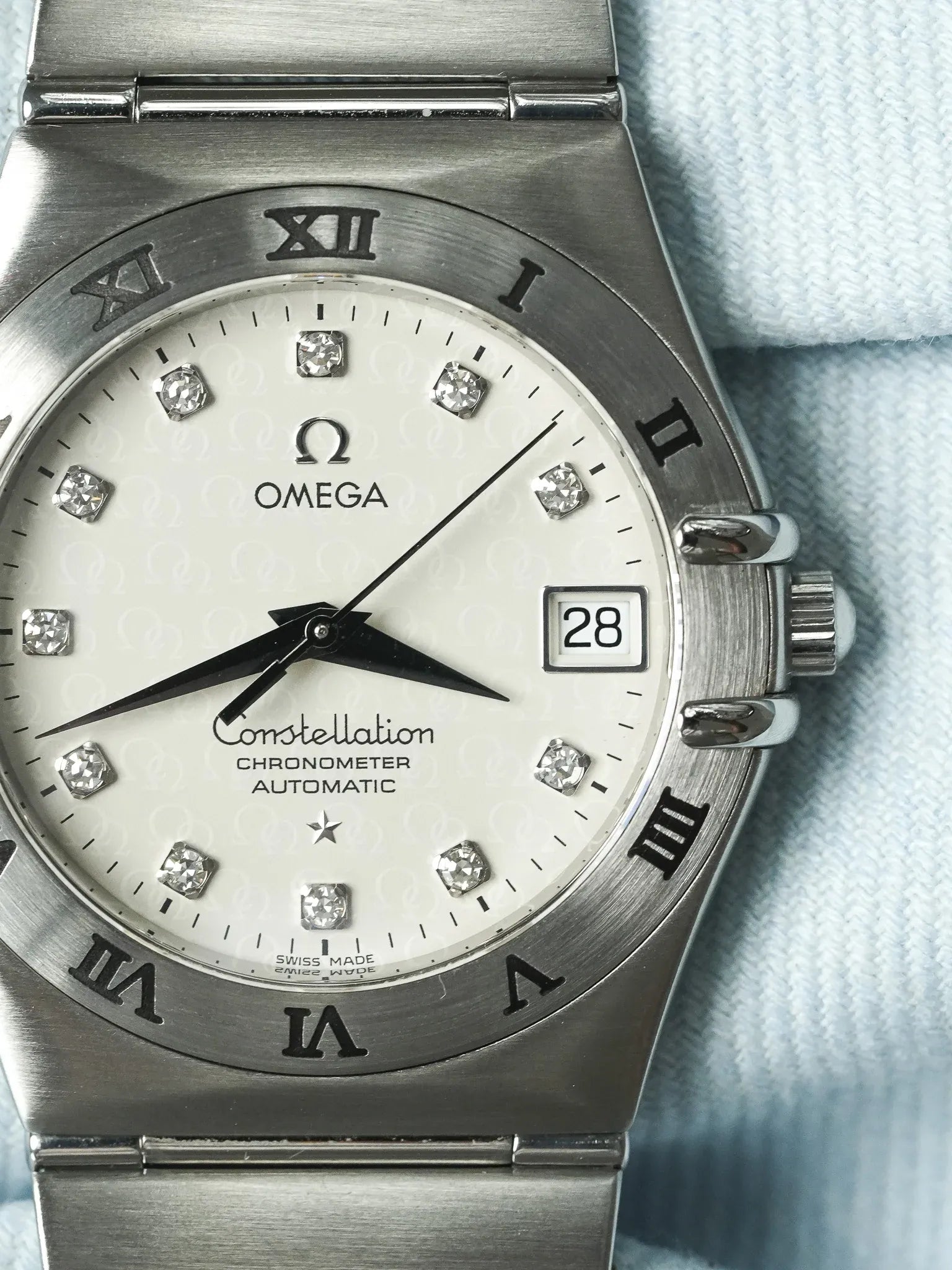 Omega - Constellation Manhattan "50th Anniversary" 1504.35 Diamant Acier - 2000s - Atelier Victor