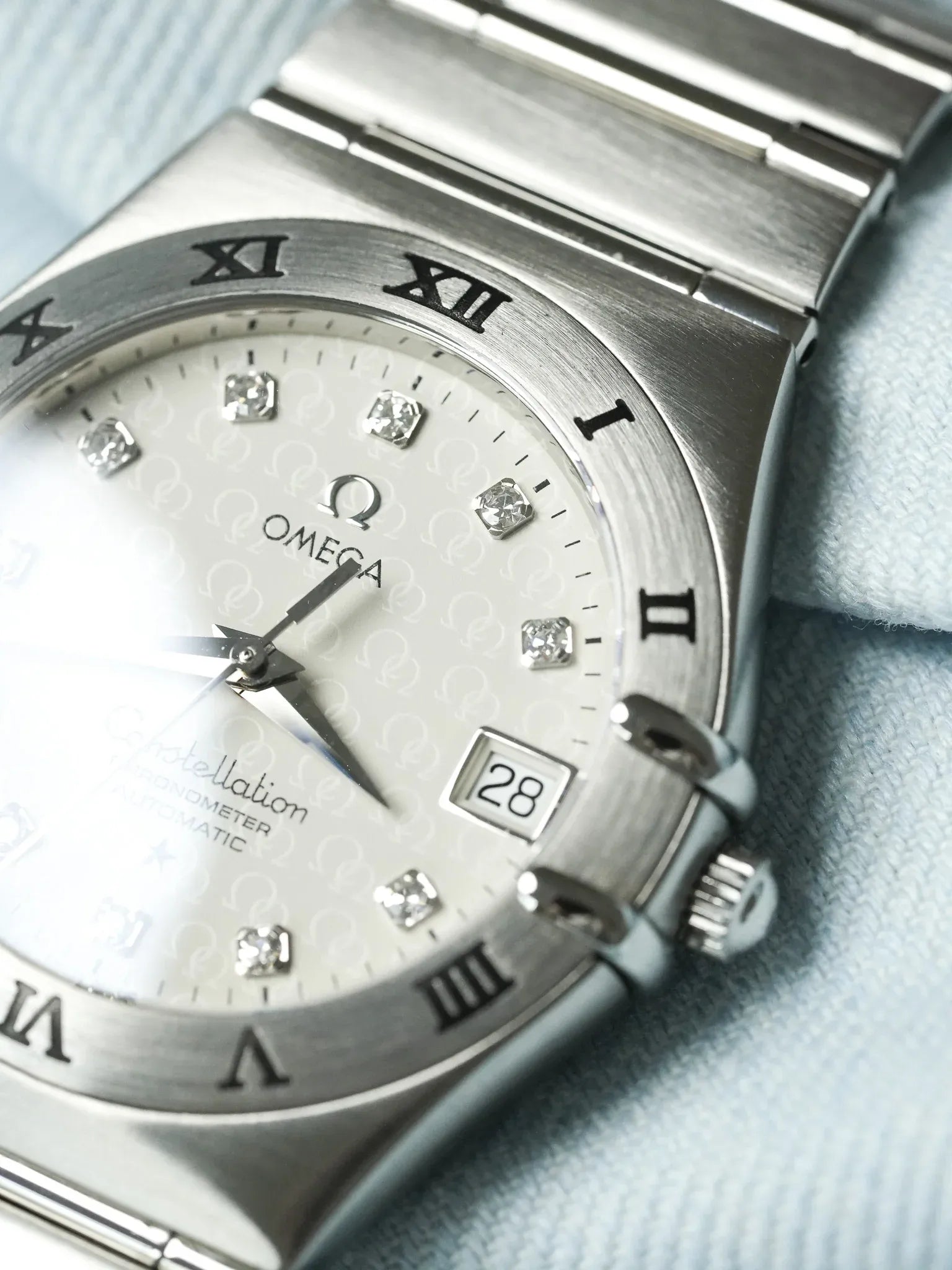 Omega - Constellation Manhattan "50th Anniversary" 1504.35 Diamant Acier - 2000s - Atelier Victor