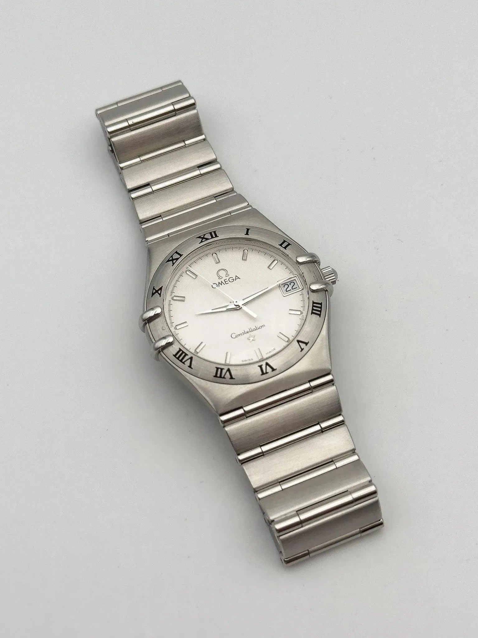 Omega - Constellation Manhattan Acier Cadran Blanc - Papier - 1998 - Atelier Victor Paris - Vintage Watch Shop Dubai