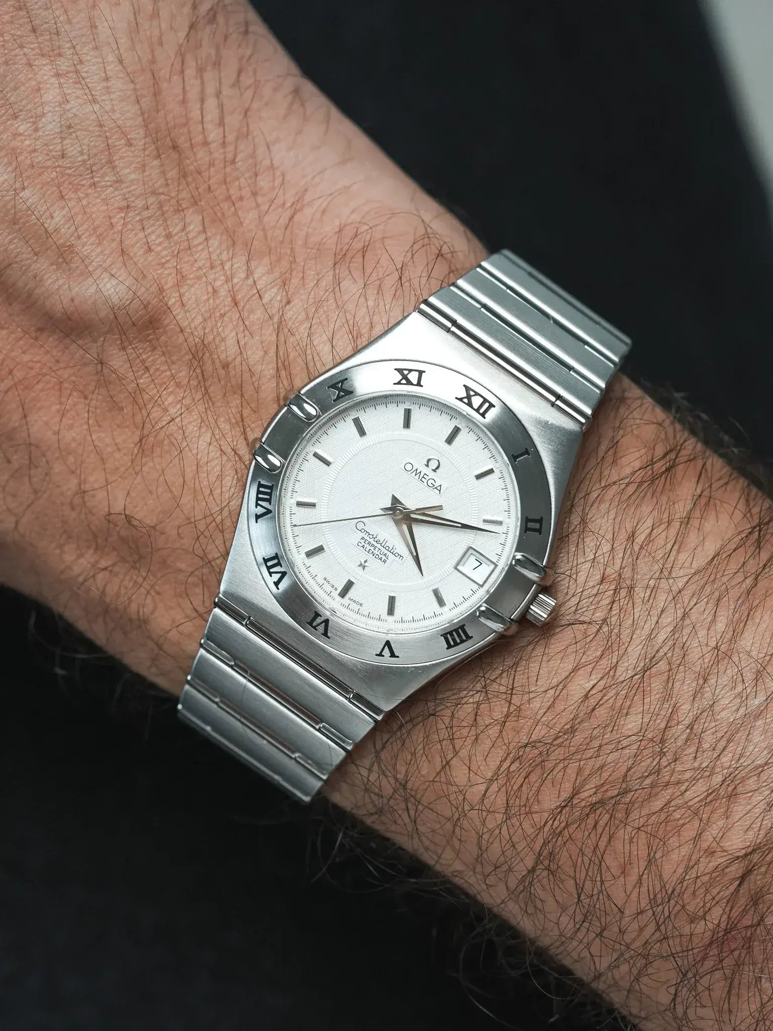 Omega - Constellation Manhattan Acier Calendrier Perpétuel - 1999