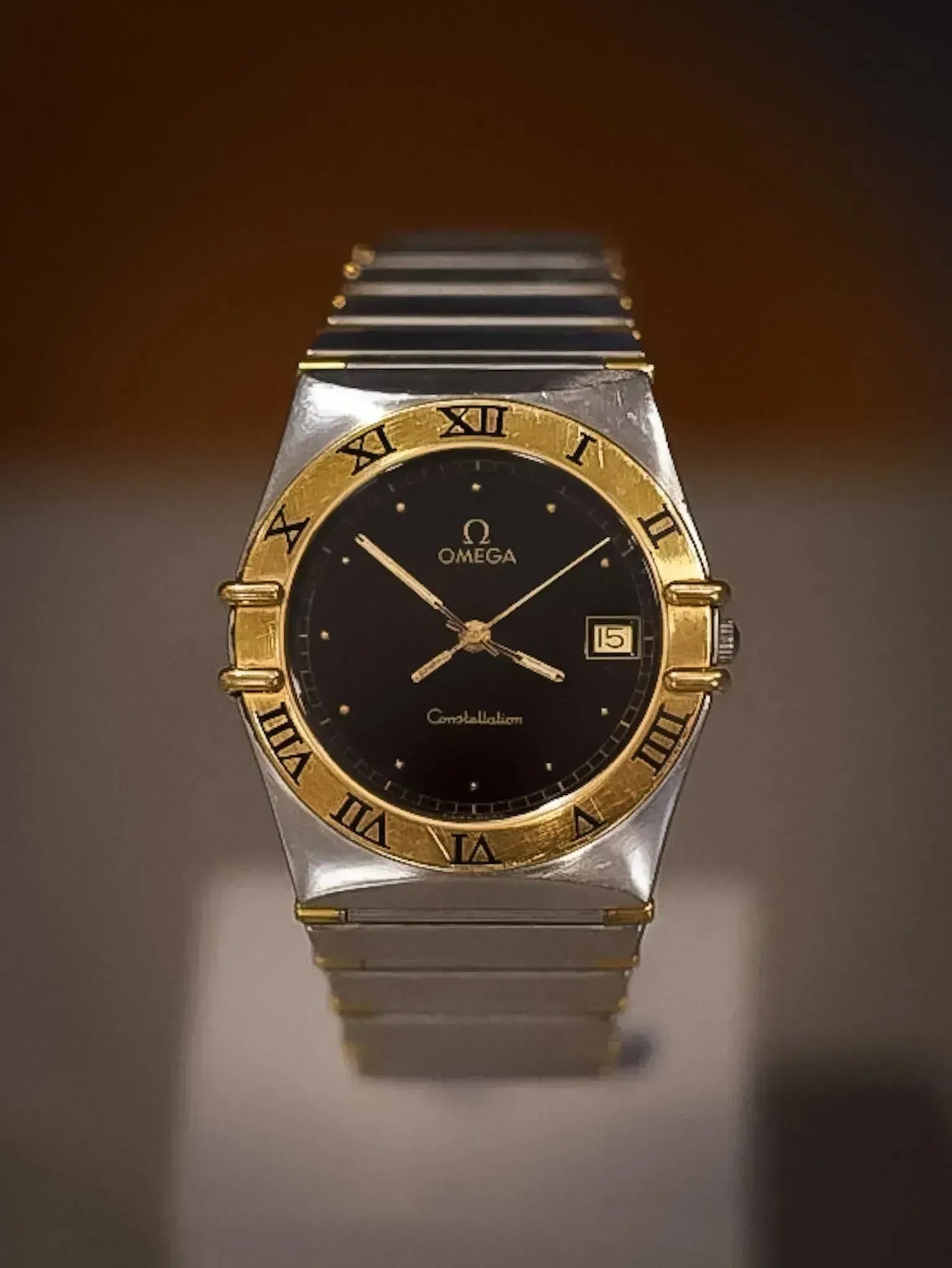 Omega - Constellation Manhattan Noir Or 18k & Acier - 1989 - Atelier Victor
