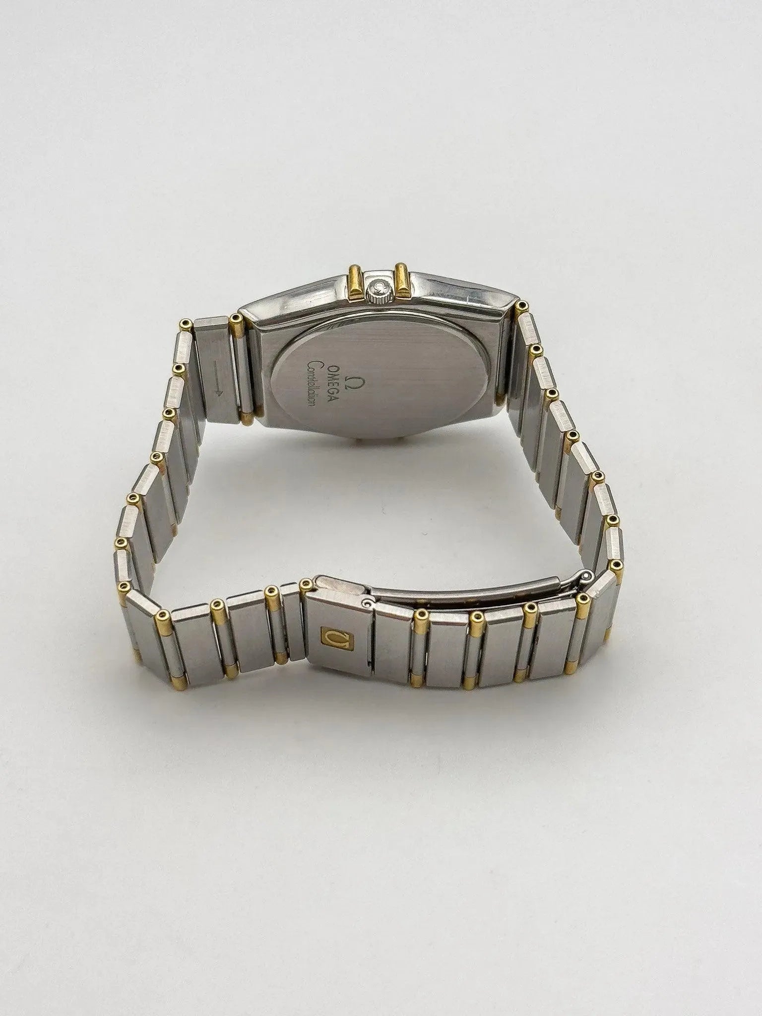 Omega - Constellation Manhattan Noir Or 18k & Acier - 1989 - Atelier Victor Paris - Vintage Watch Shop Dubai