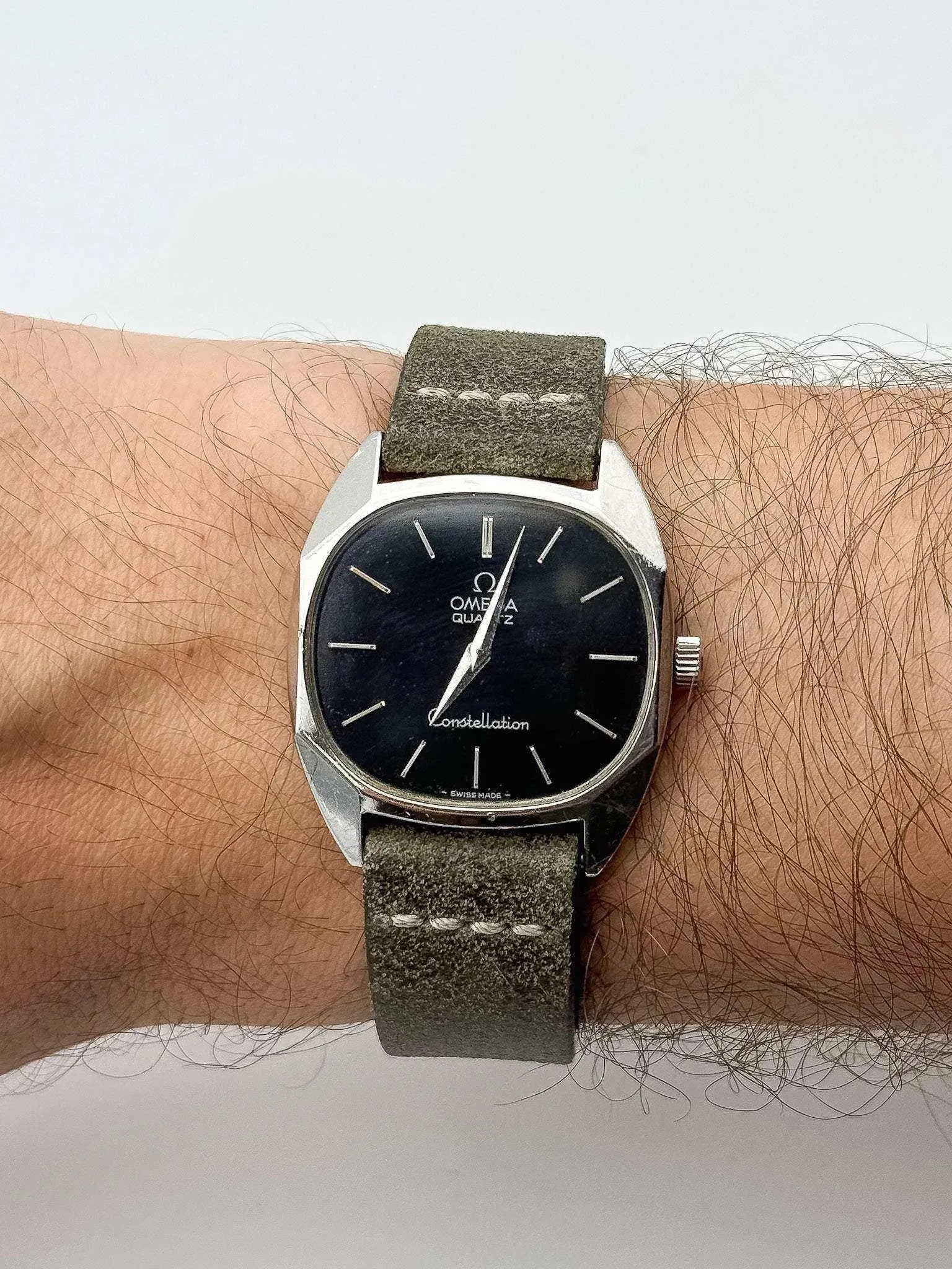 Omega - Constellation Octogonale Noir - 1970s - Atelier Victor - Vintage  Shop