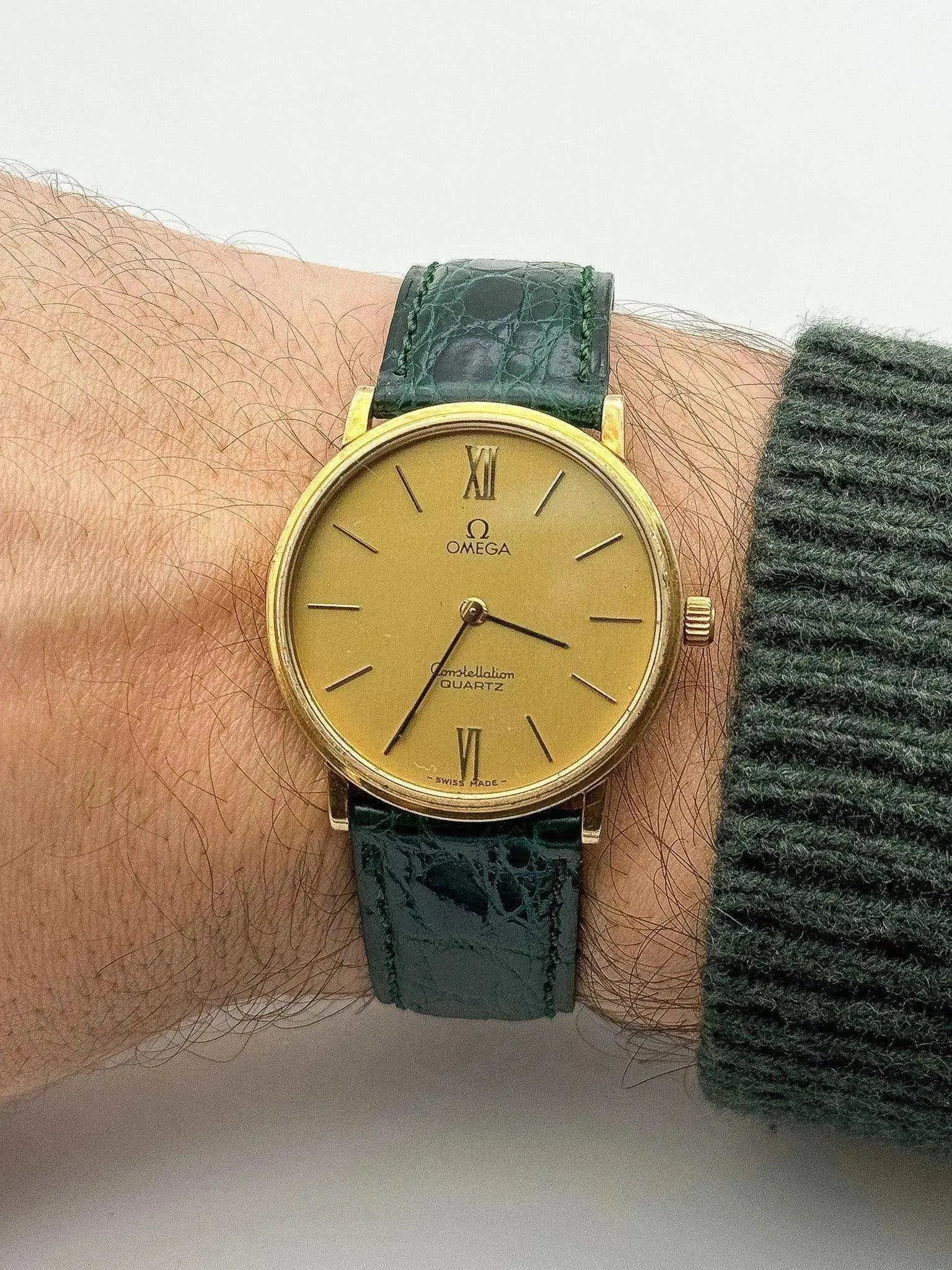Omega - Constellation Or Bracelet Croco vert - 1979 - Atelier Victor Paris - Vintage Watch Shop Dubai