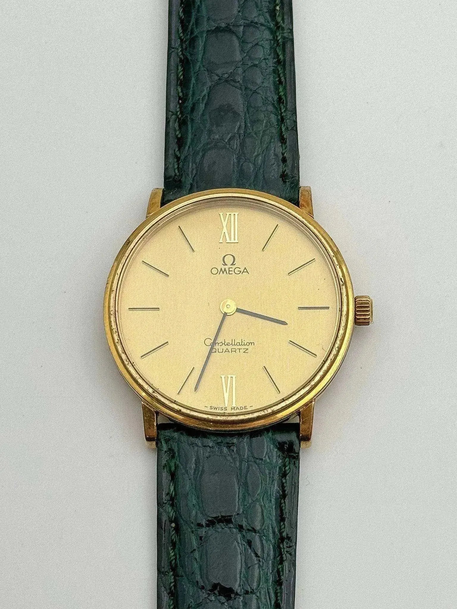 Omega - Constellation Or Bracelet Croco vert - 1979 - Atelier Victor - Vintage  Shop