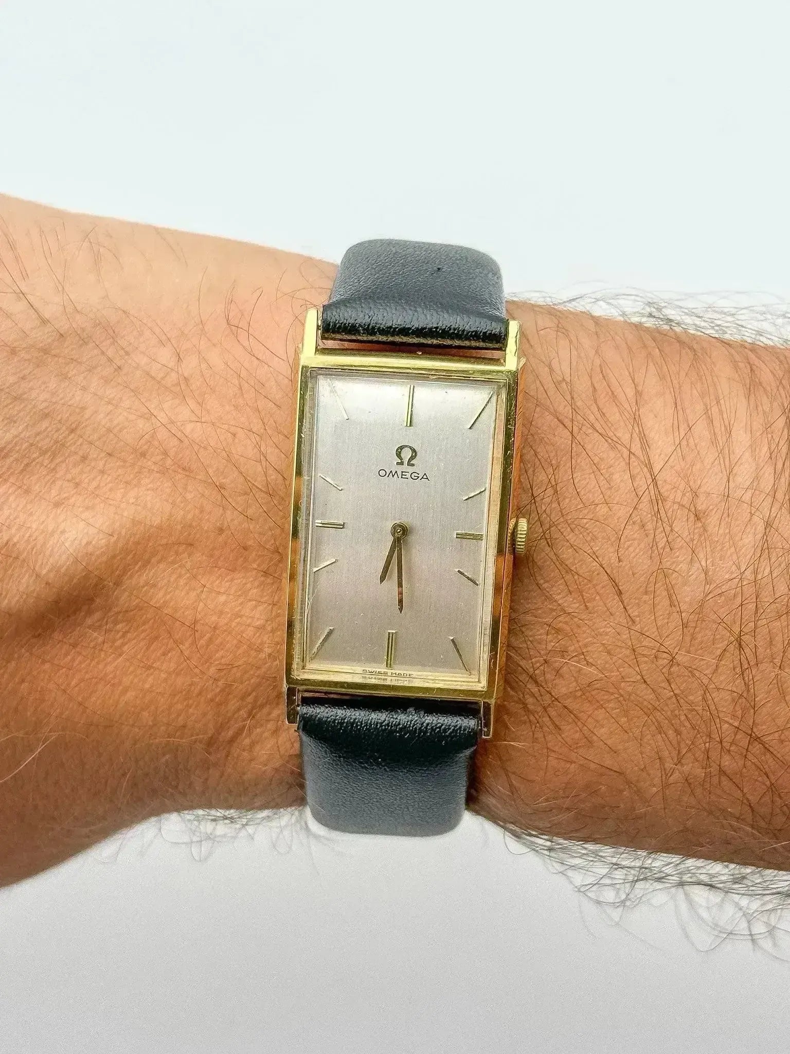 Omega - De Ville 111.016 Tank XL Curved Gold - Box - 1965