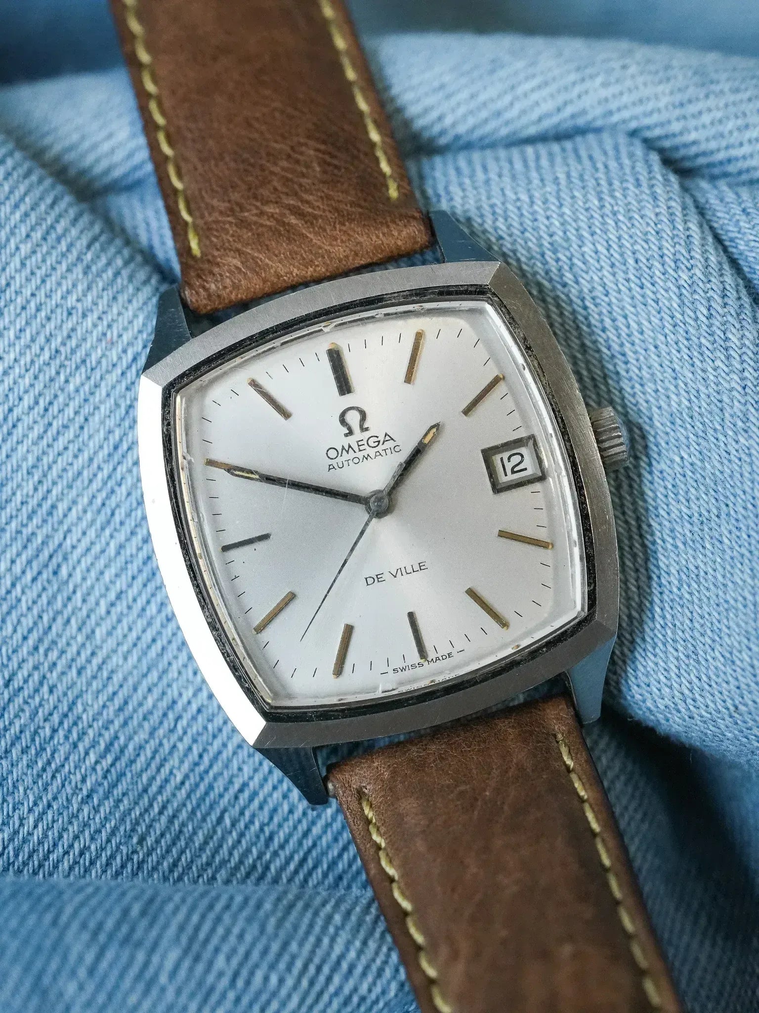 Vintage Omega Ville Watch 166.075 Tonneau | Atelier Victor