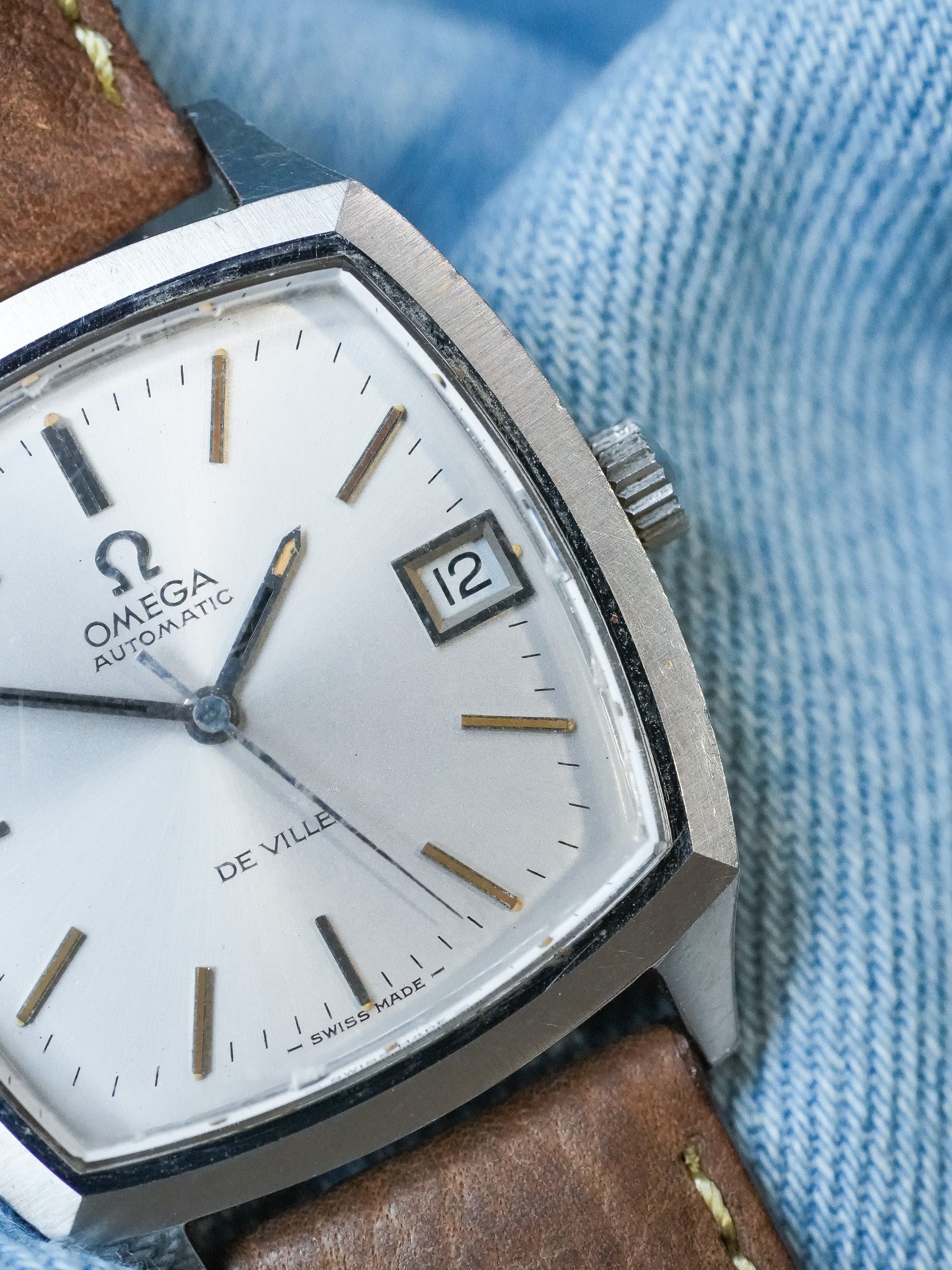 Omega - De Ville 166.075 Tonneau Acier - 1970s - Atelier Victor - Vintage  Shop