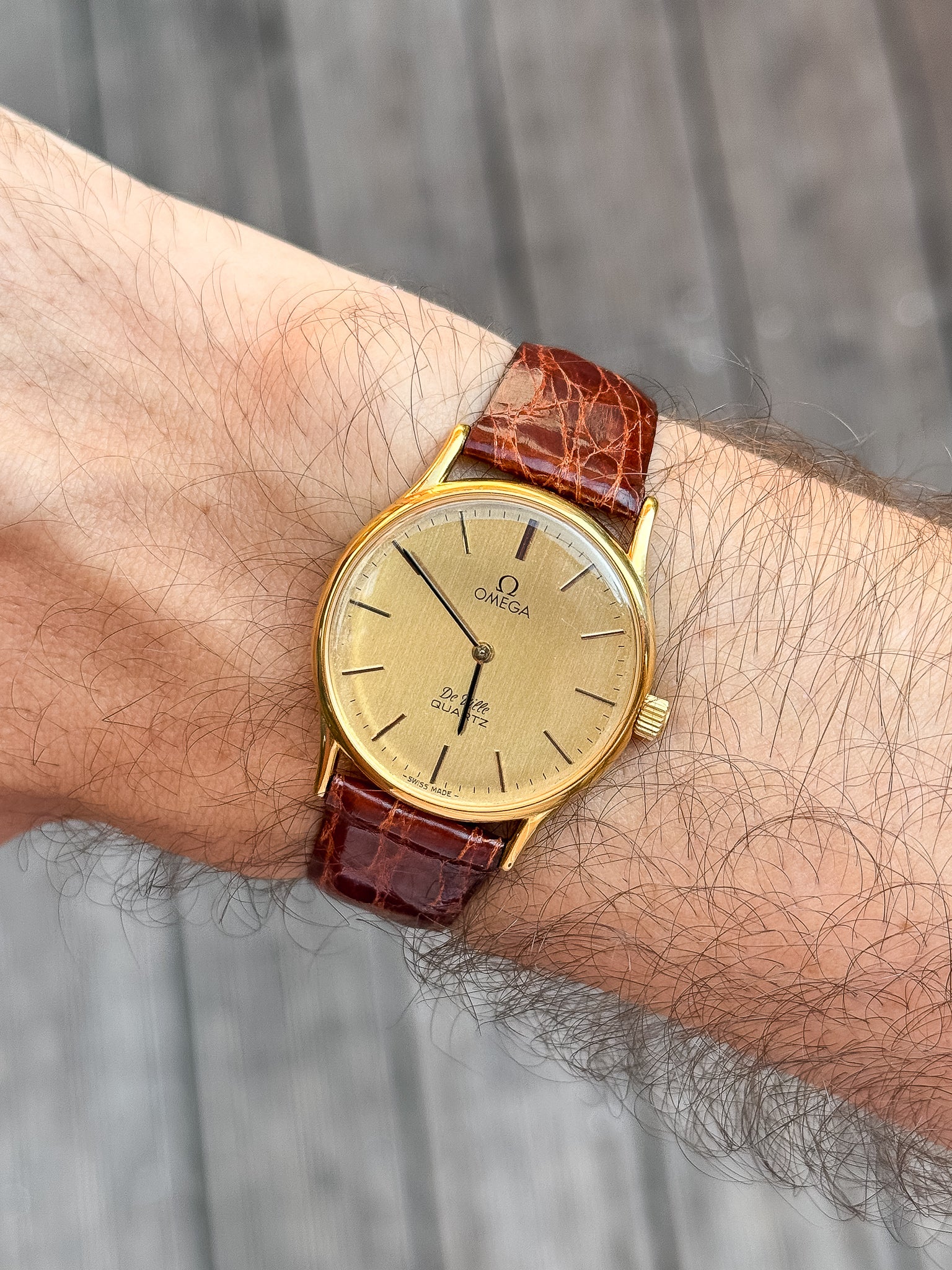 Omega - De Ville 191.0072 Quartz Or Index Onyx - 1978 - Atelier Victor - Vintage Watch Shop