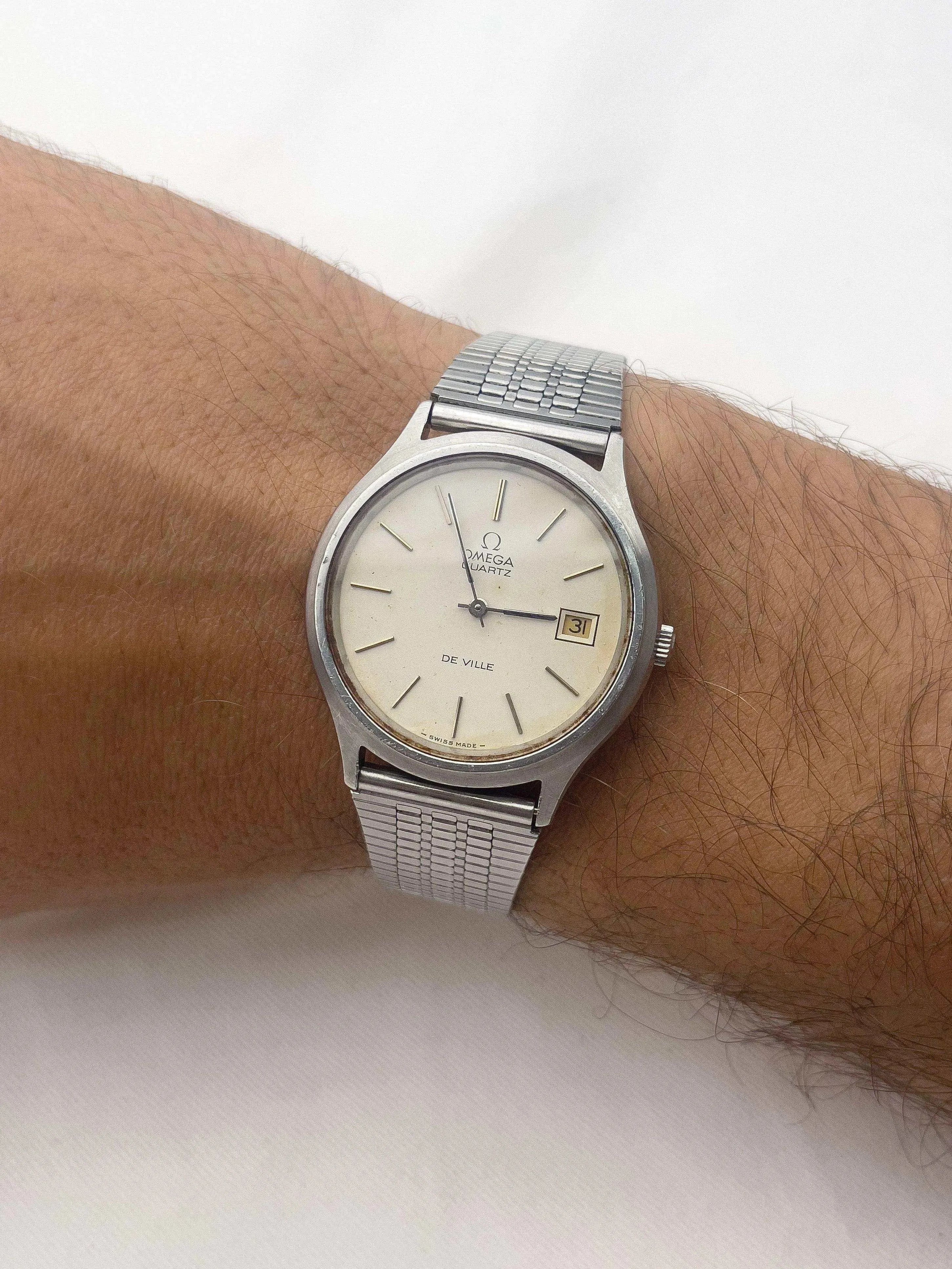 Omega - De Ville Acier Crème Patinée - 1973 - Atelier Victor - Vintage  Shop