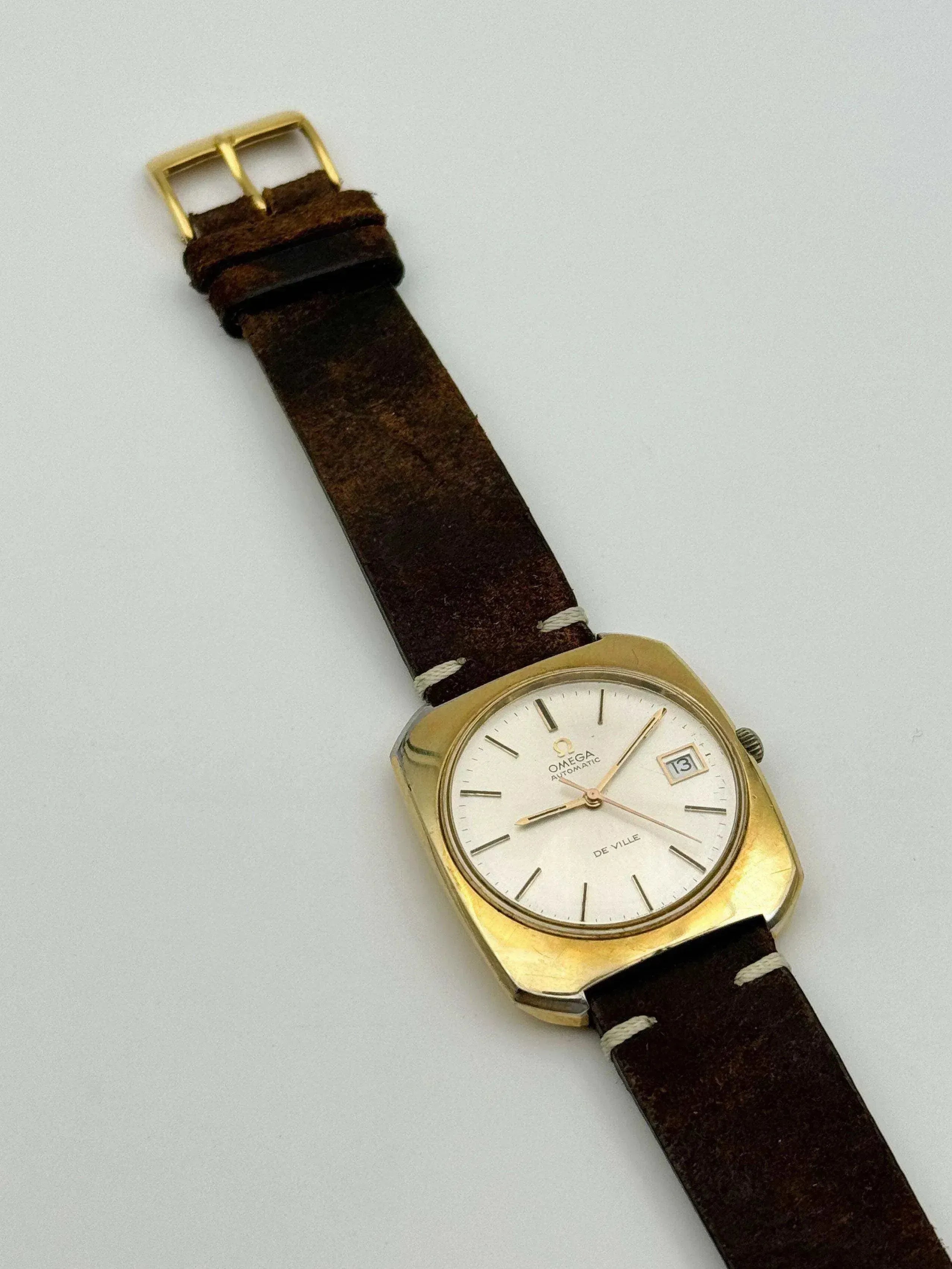 Omega - De Ville Carré Monobloc Plaqué or - 1970s - Atelier Victor