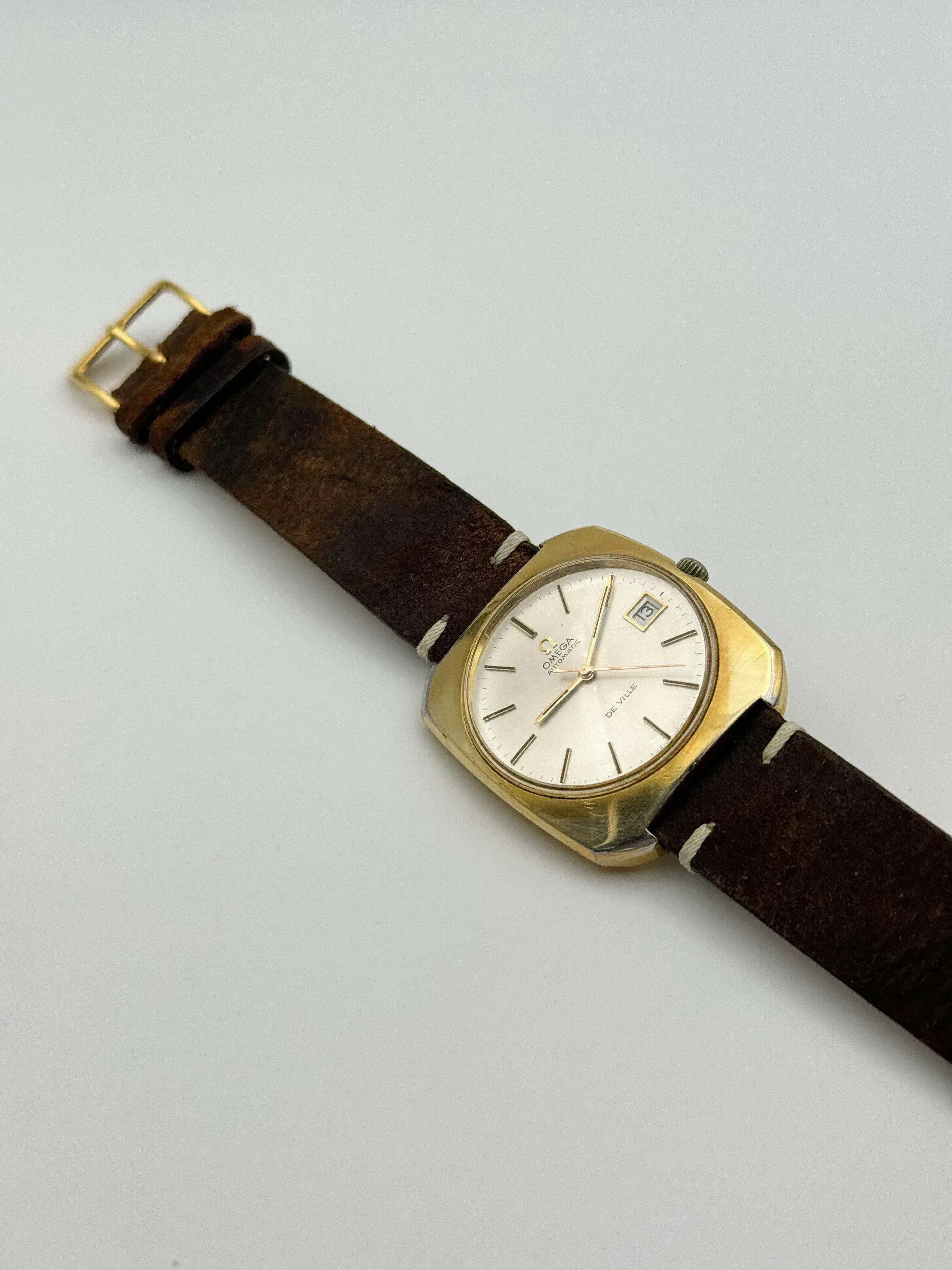 Omega - De Ville Carré Monobloc Plaqué or - 1970s - Atelier Victor