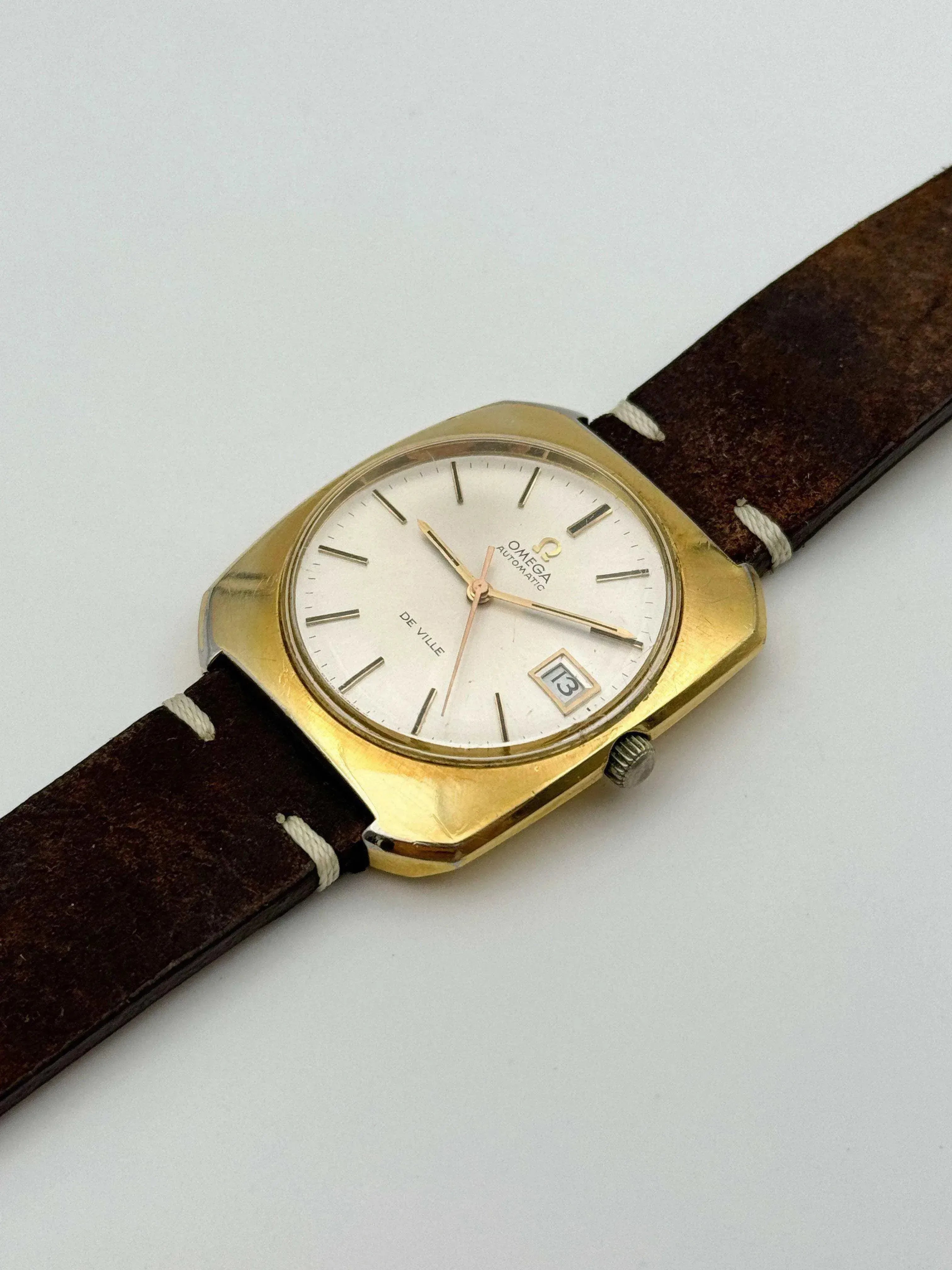 Omega - De Ville Carré Monobloc Plaqué or - 1970s - Atelier Victor