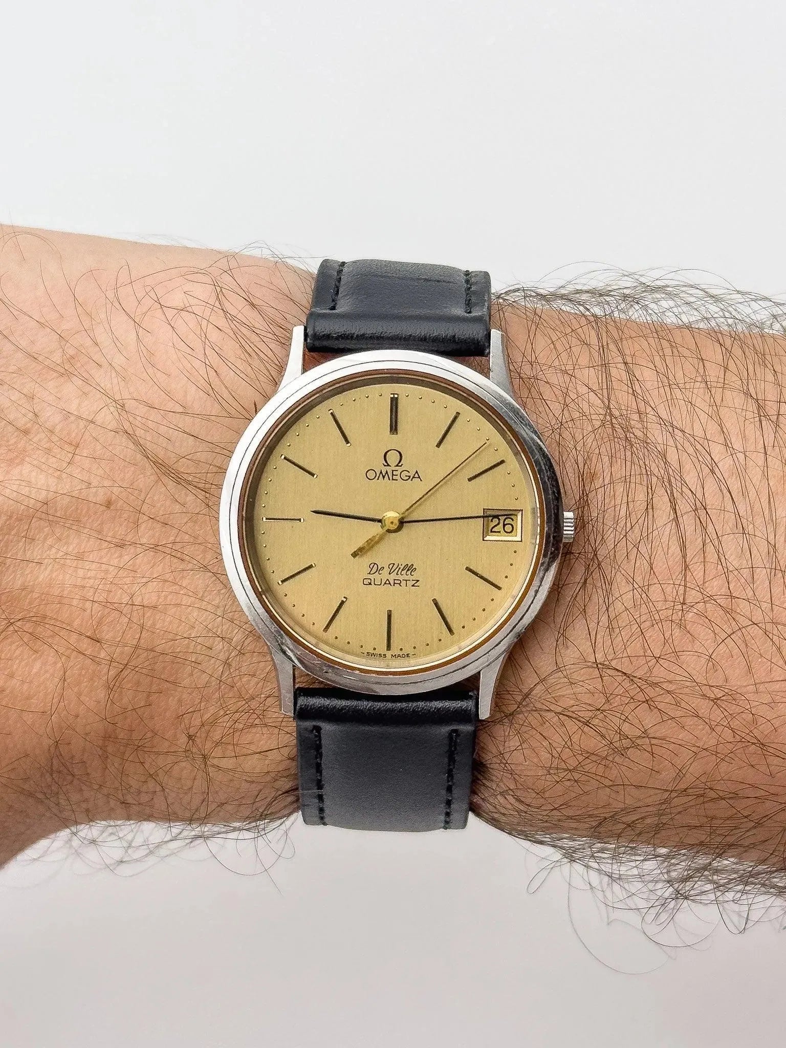 Omega - De Ville Champagne Date - 1979 - Atelier Victor Paris - Vintage Watch Shop Dubai