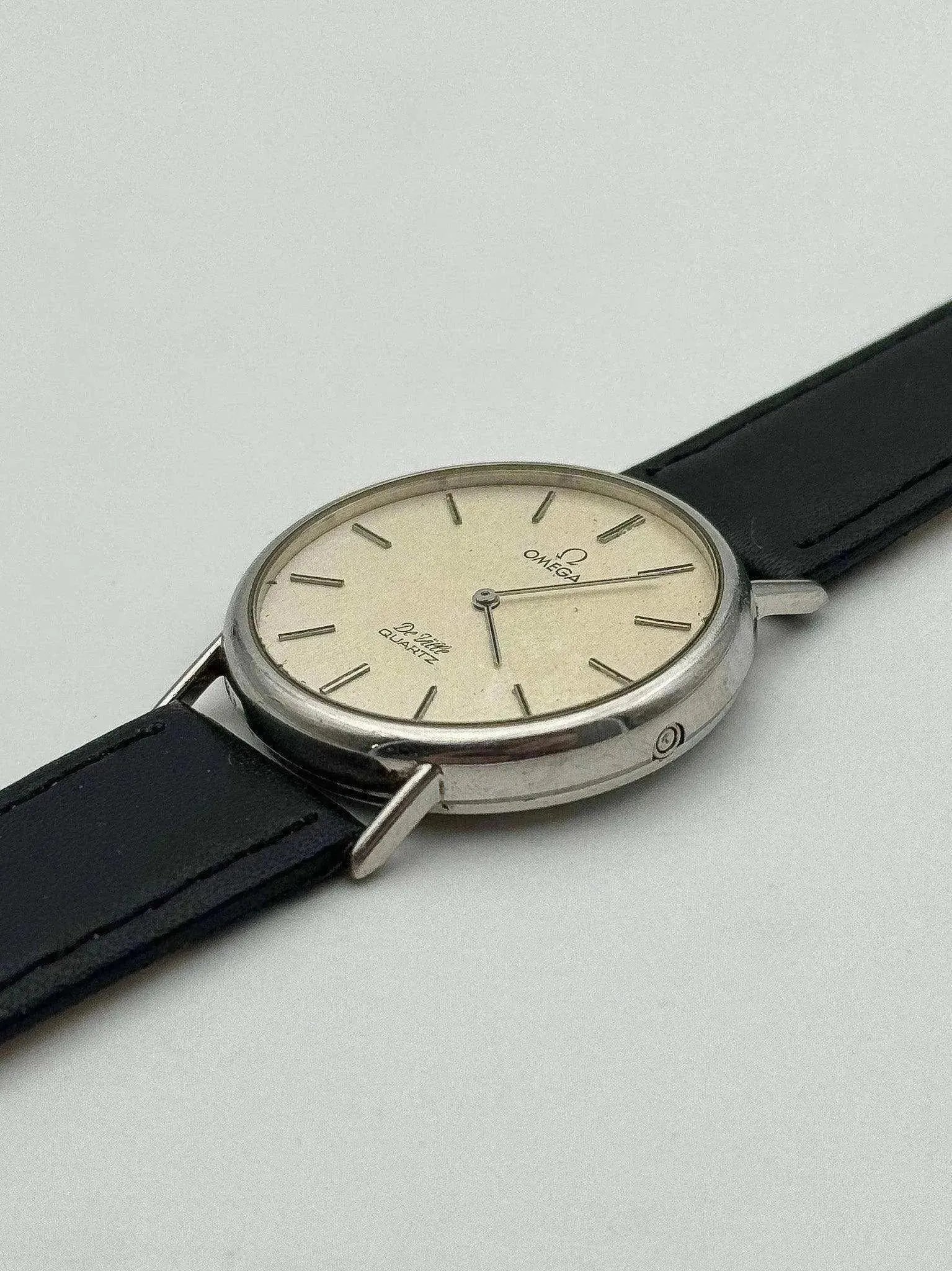 Omega - De ville Circle Blanc Patiné - 1977 - Atelier Victor Paris - Vintage Watch Shop Dubai