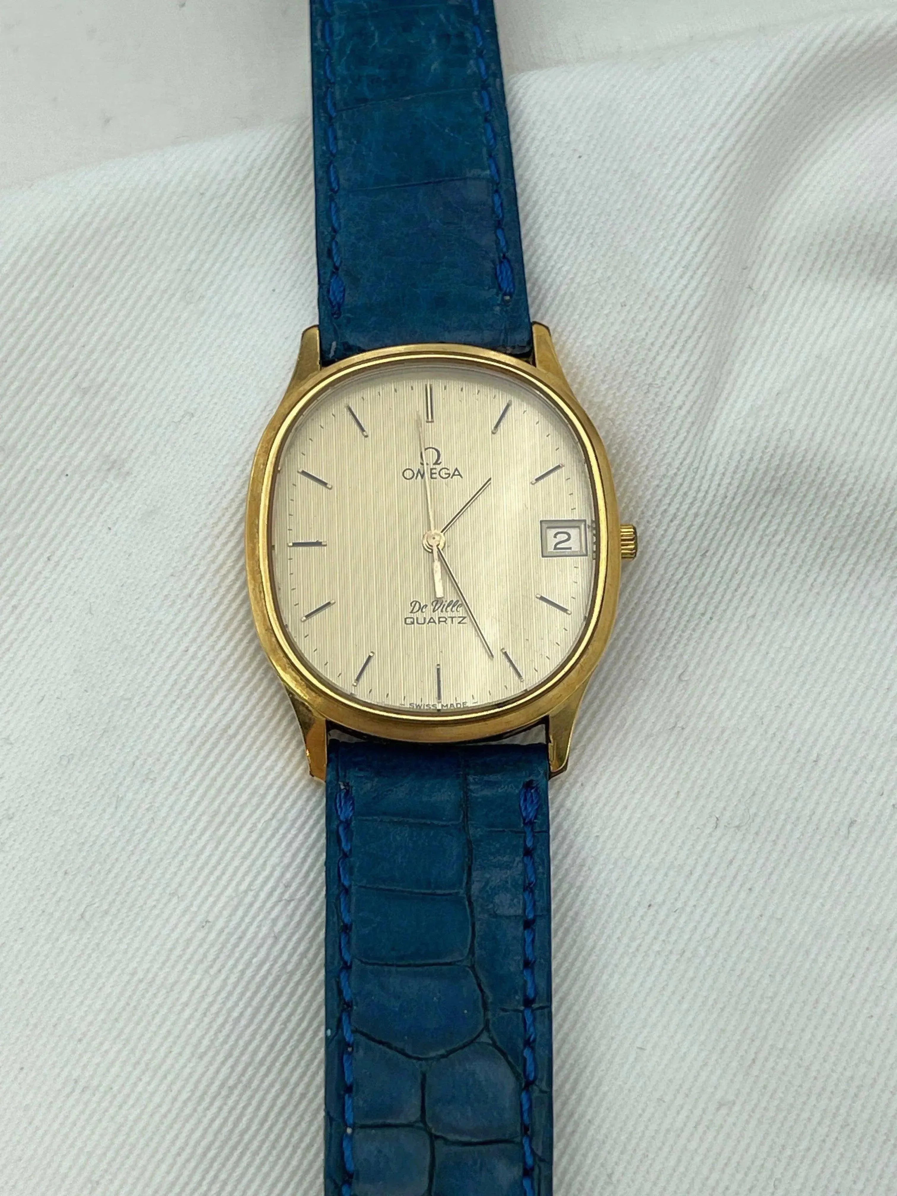 Omega - De Ville Date Tonneau plaqué or - 1982 - Atelier Victor - Vintage  Shop