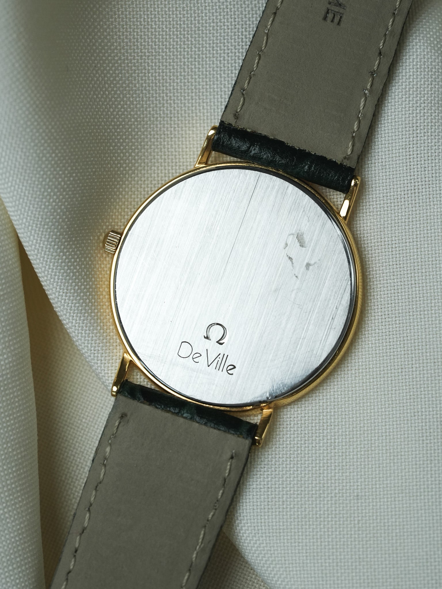 Omega - De Ville extra plate Gold plated tapestry dial - 1980s 