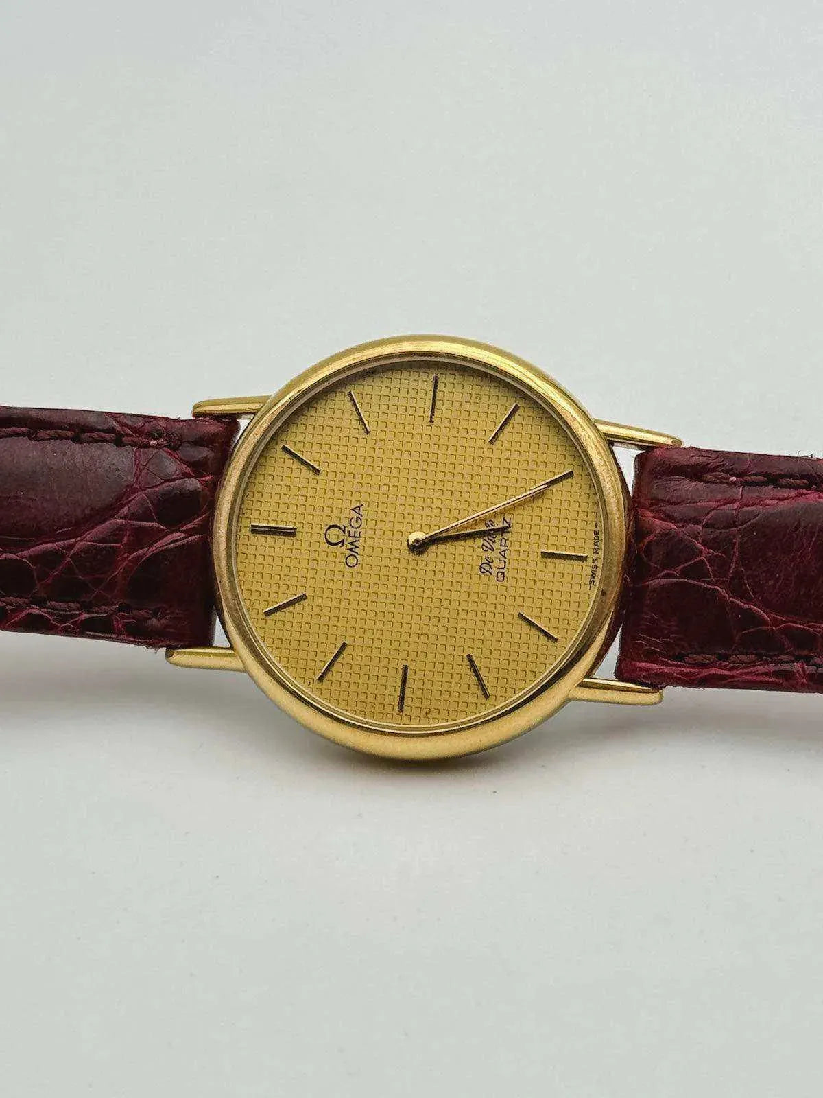 Omega - De Ville Gold Tapisserie - 1970s - Atelier Victor Paris - Vintage Watch Shop Dubai