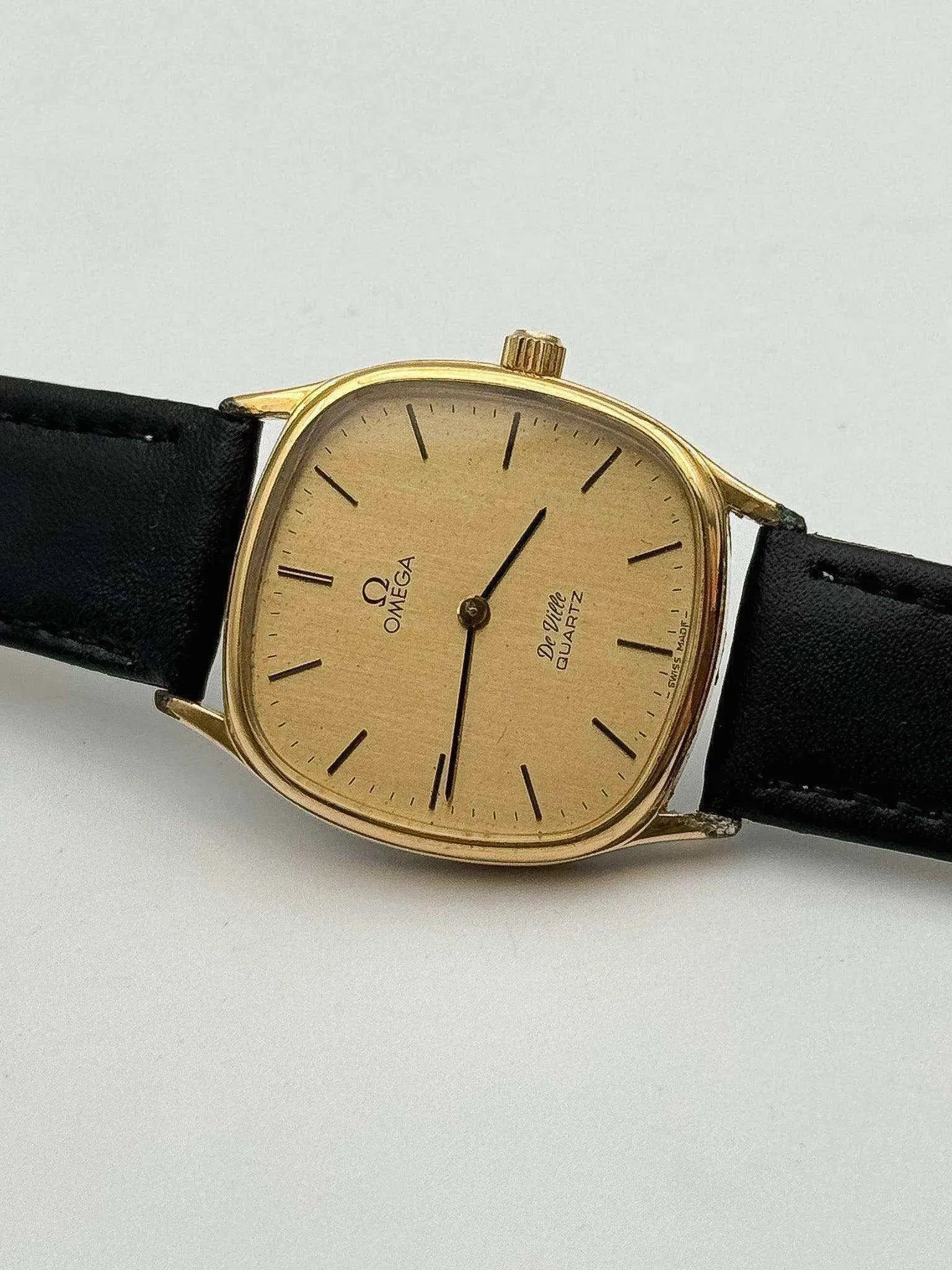 Omega - De Ville Gold Tonneau - 1978 - Atelier Victor Paris - Vintage Watch Shop Dubai