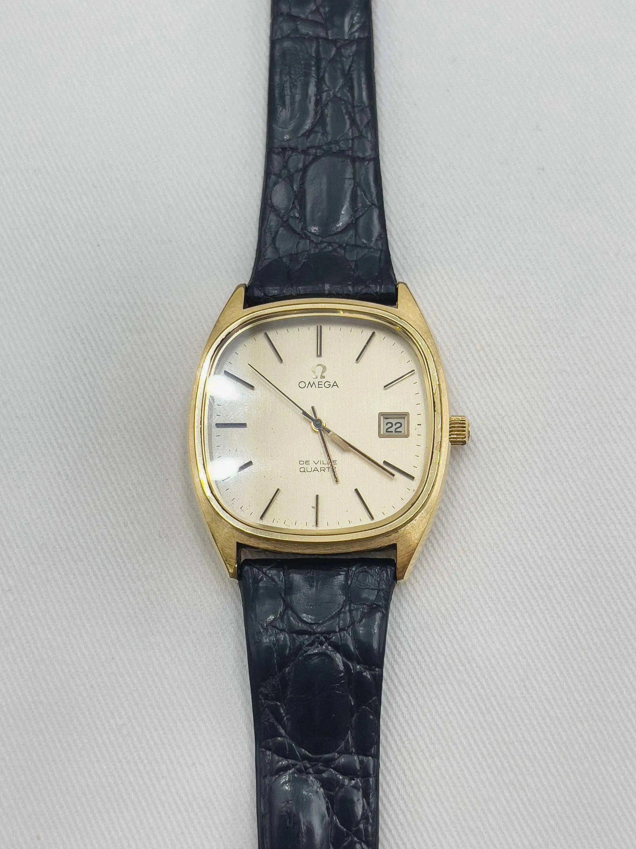Omega - De Ville Gold w/ box - 1976 - Atelier Victor Paris - Vintage Watch Shop Dubai