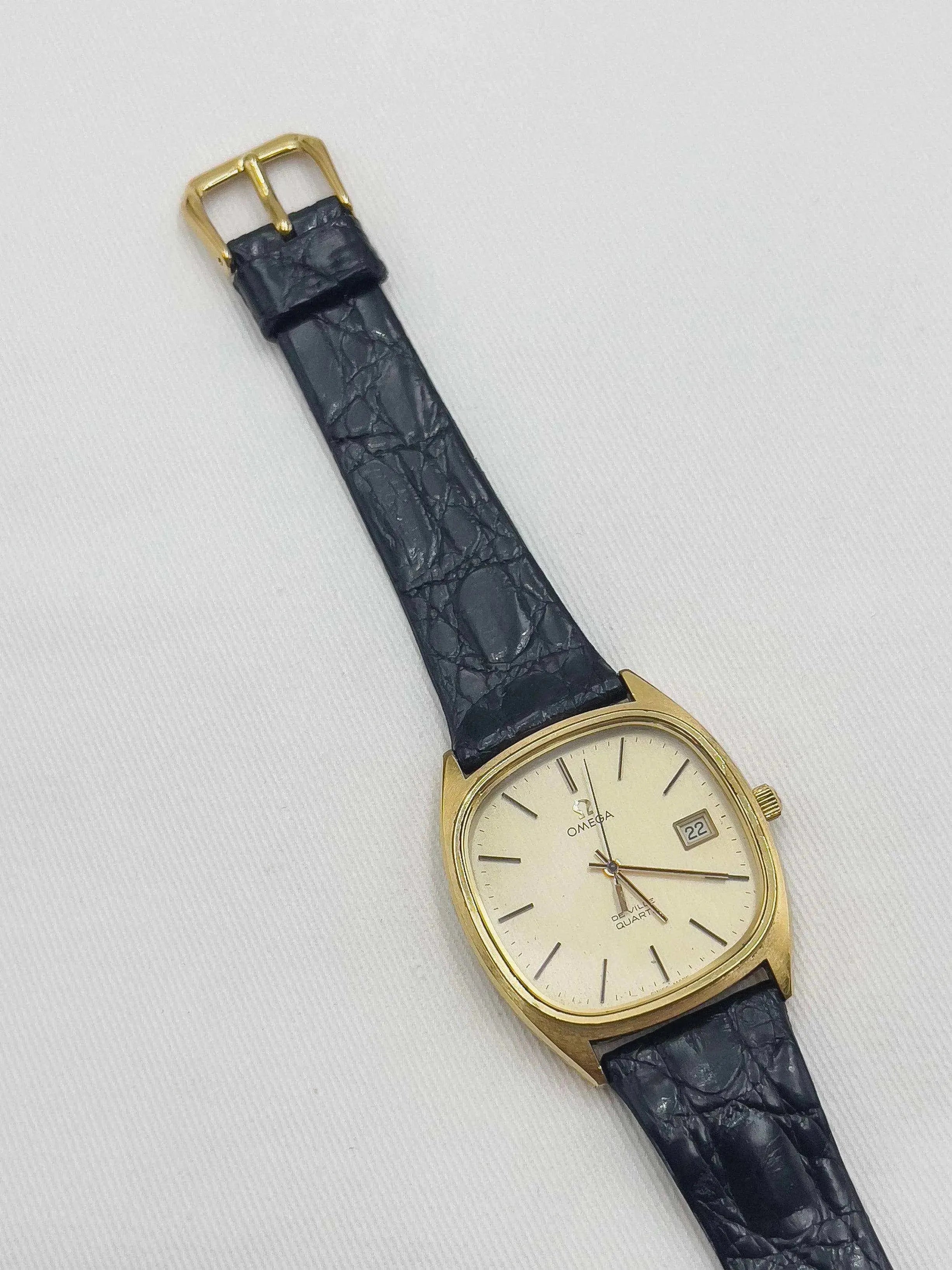 Omega - De Ville Gold w/ box - 1976 - Atelier Victor Paris - Vintage Watch Shop Dubai