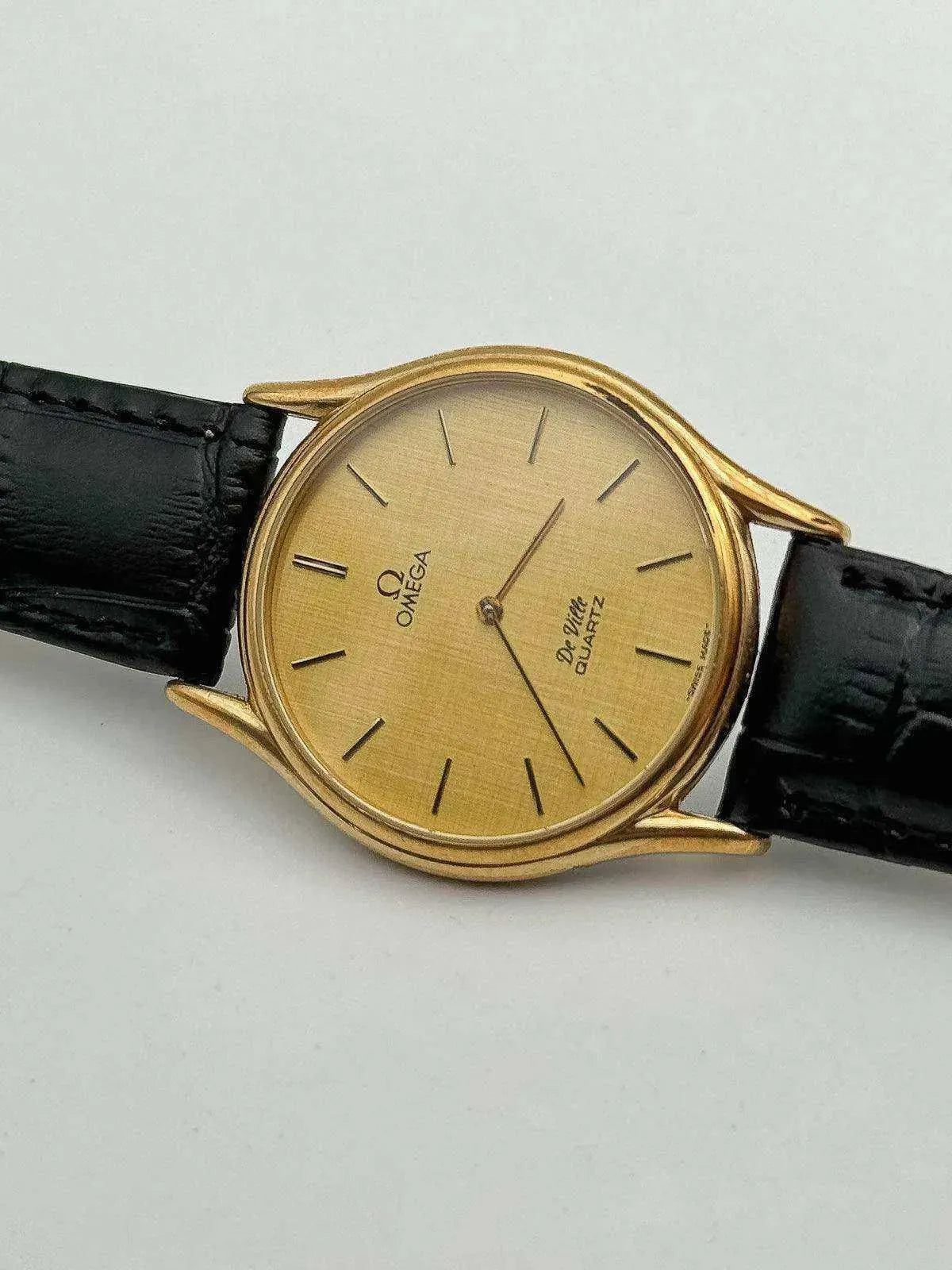 Omega - De Ville Plaqué or Cadran Lin - 1979 - Atelier Victor Paris - Vintage Watch Shop Dubai