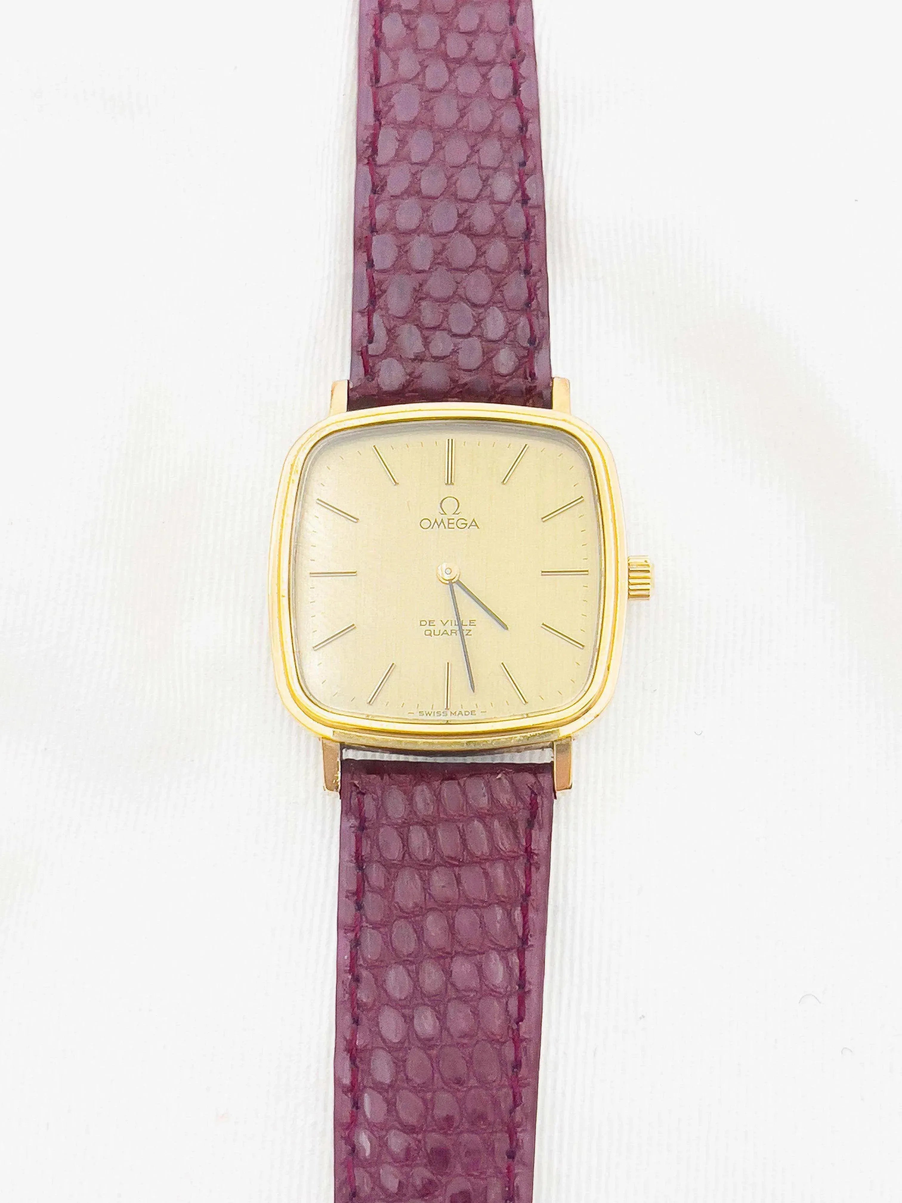 Omega - De Ville Quartz Plaqué or Carré - 1978 - Atelier Victor Paris - Vintage Watch Shop Dubai