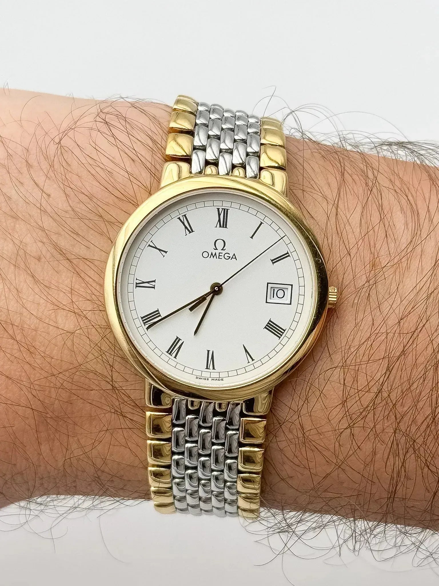 Omega - De Ville Romain Acier Or - NOS - FULL SET - 1994 - Atelier Victor