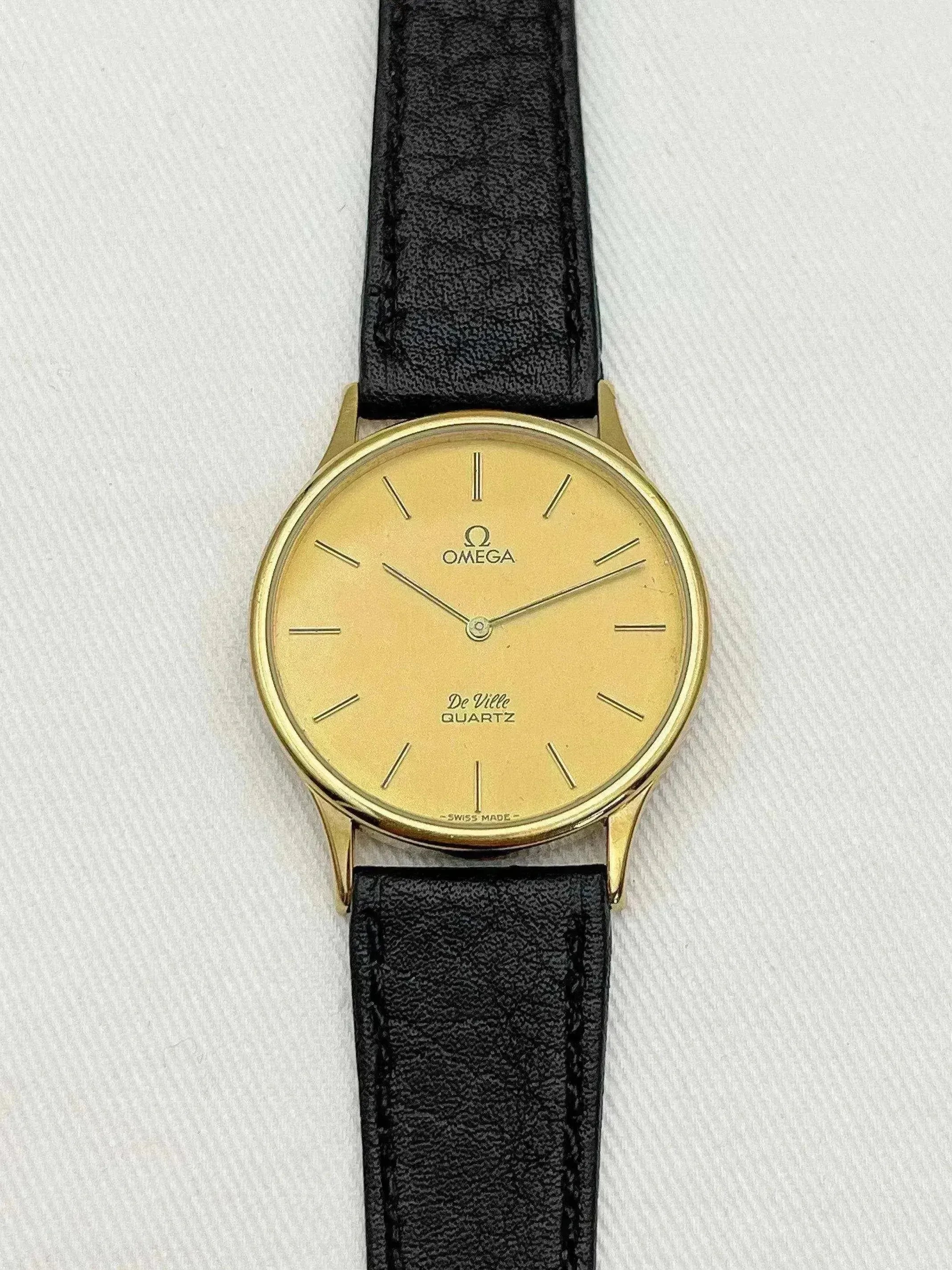 Omega - De Ville Ronde Plaqué or Poussoir - 1980 - Atelier Victor