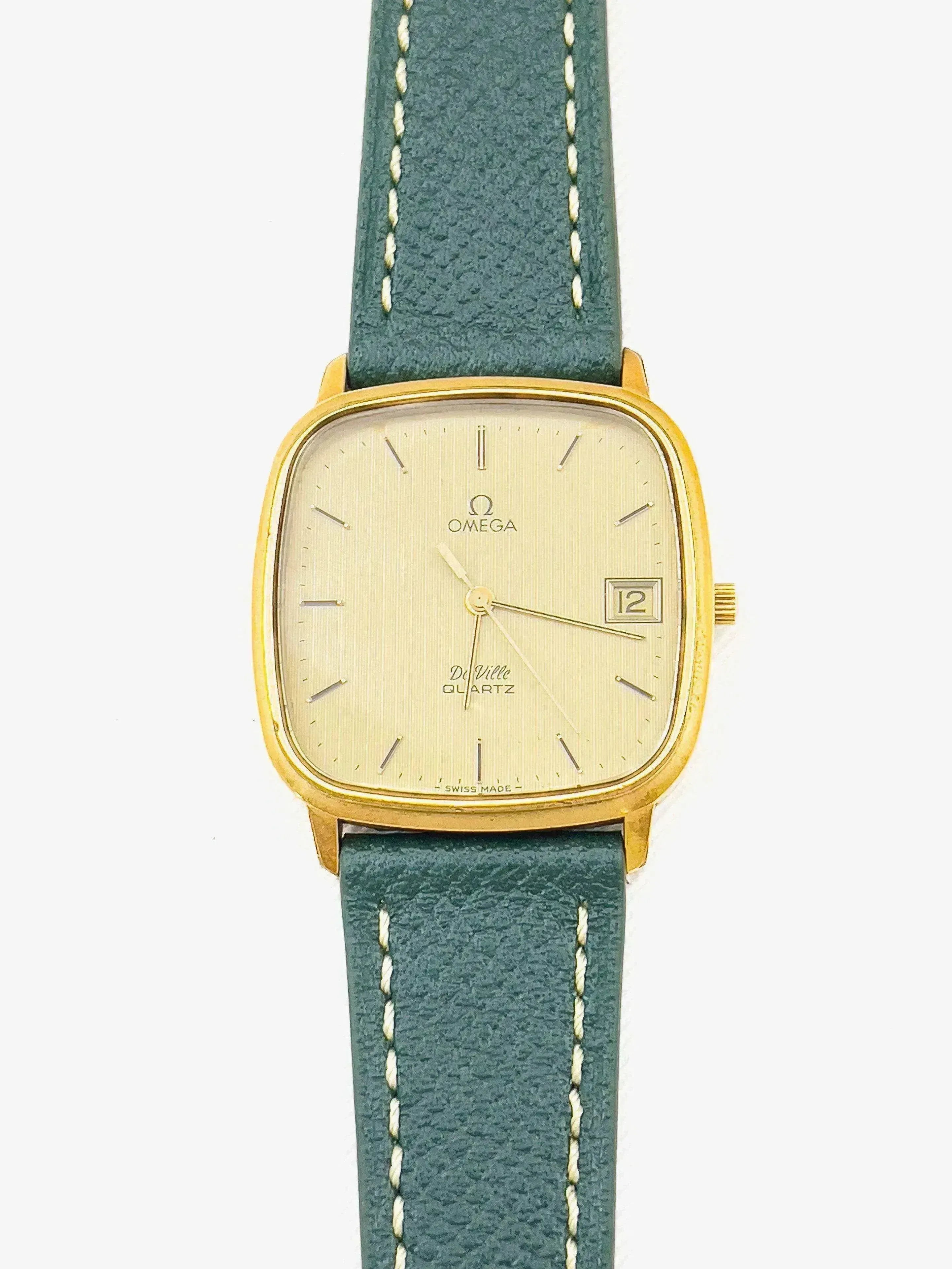 Omega - De Ville Tapissée Tonneau plaqué or - 1980 - Atelier Victor