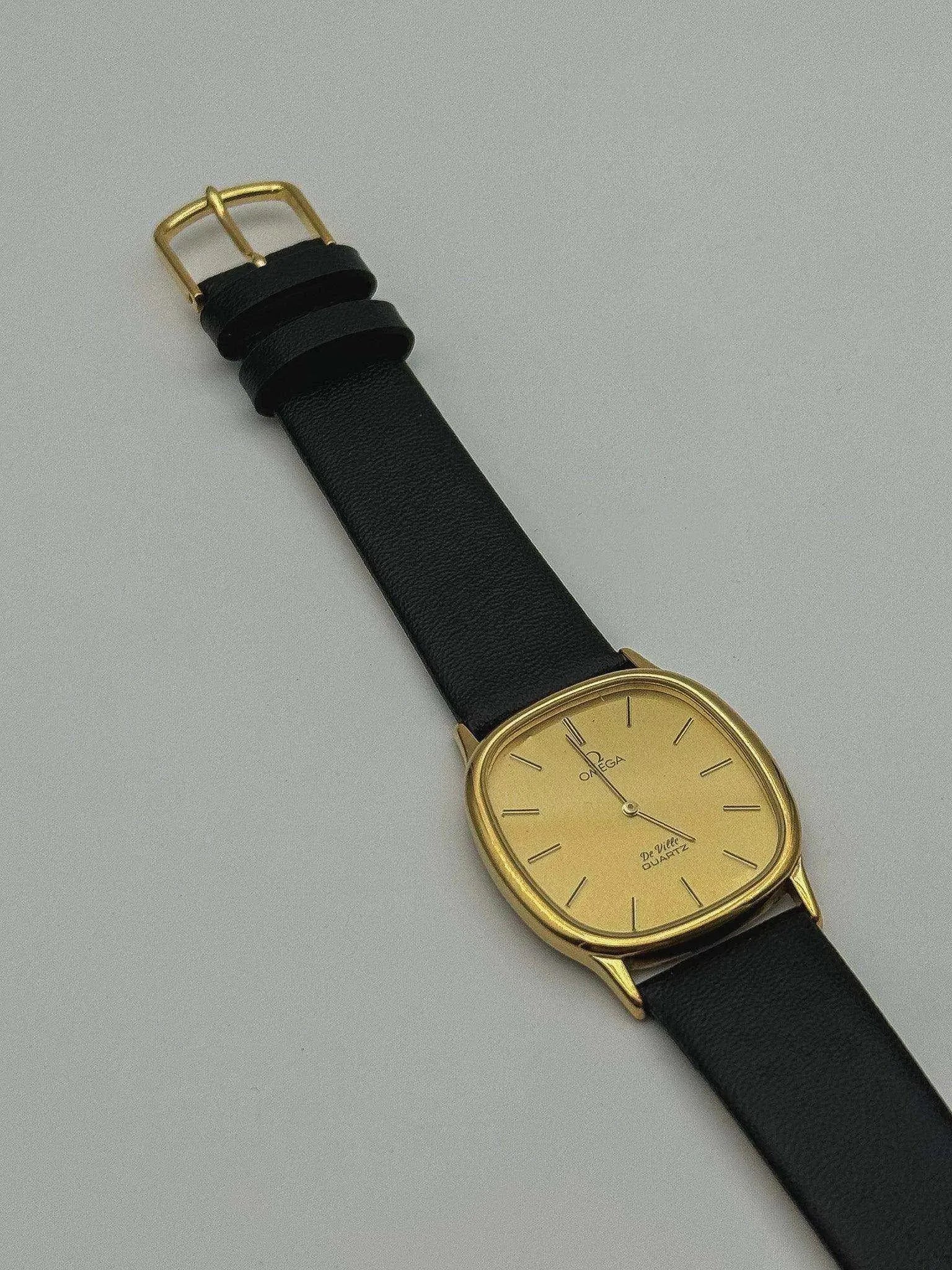 Omega - De Ville Tonneau Arrondi Gold - 1980s - Atelier Victor Paris - Vintage Watch Shop Dubai