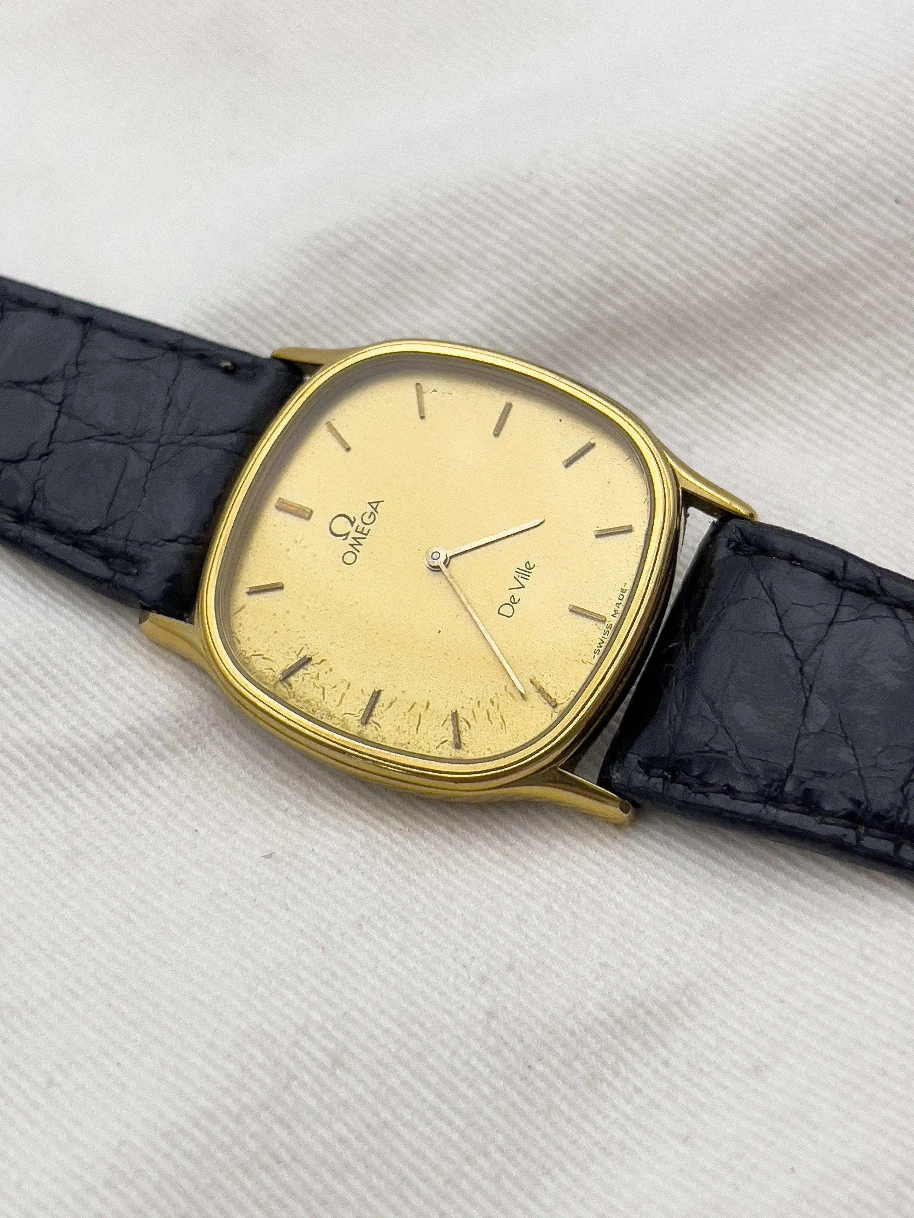Omega - De Ville Tonneau Gold Patiné - 1970's - Atelier Victor - Vintage  Shop