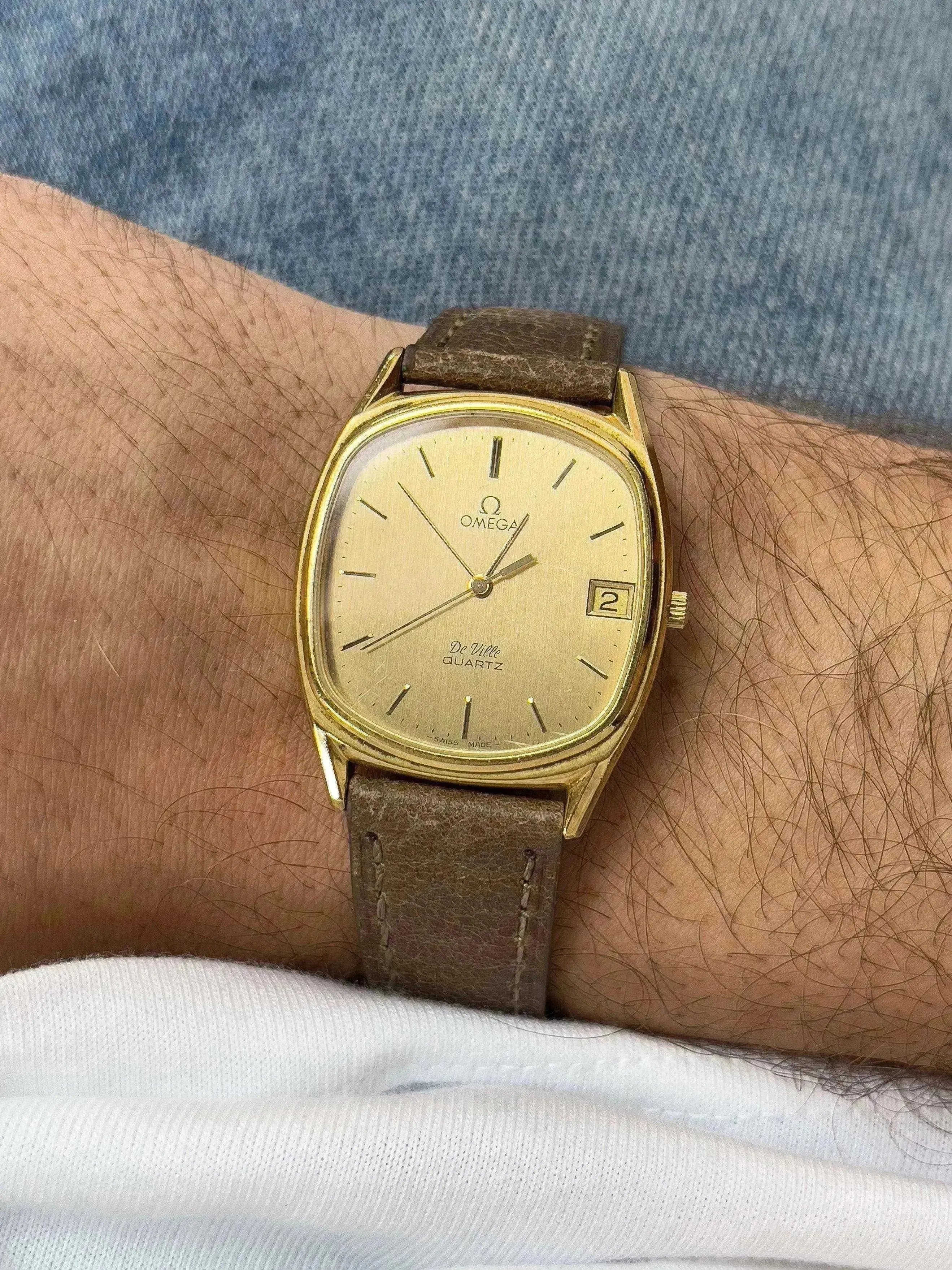 Omega - De Ville Tonneau Plaqué Or Date - 1979 - Atelier Victor
