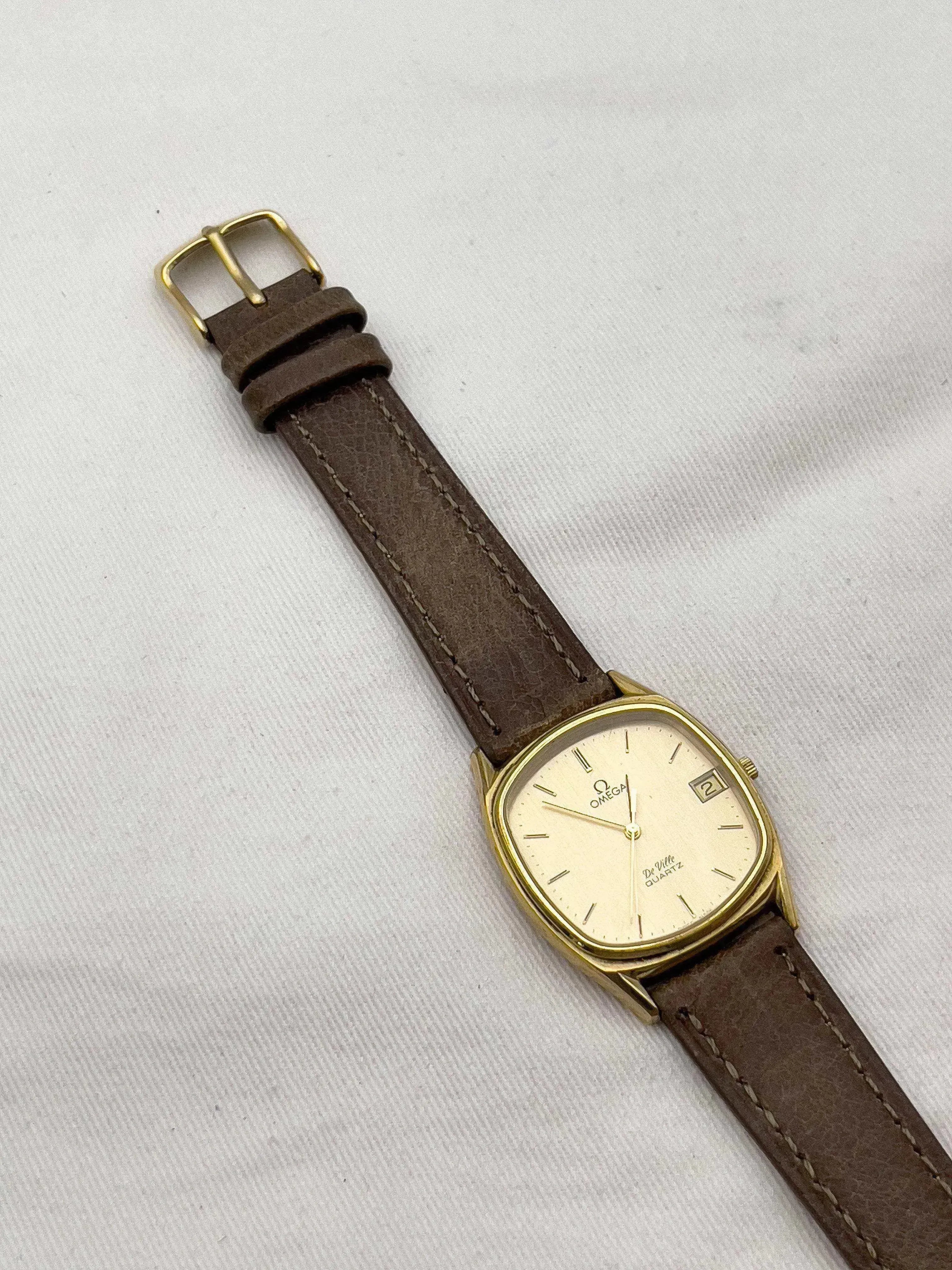 Omega - De Ville Tonneau Plaqué Or Date - 1979 - Atelier Victor