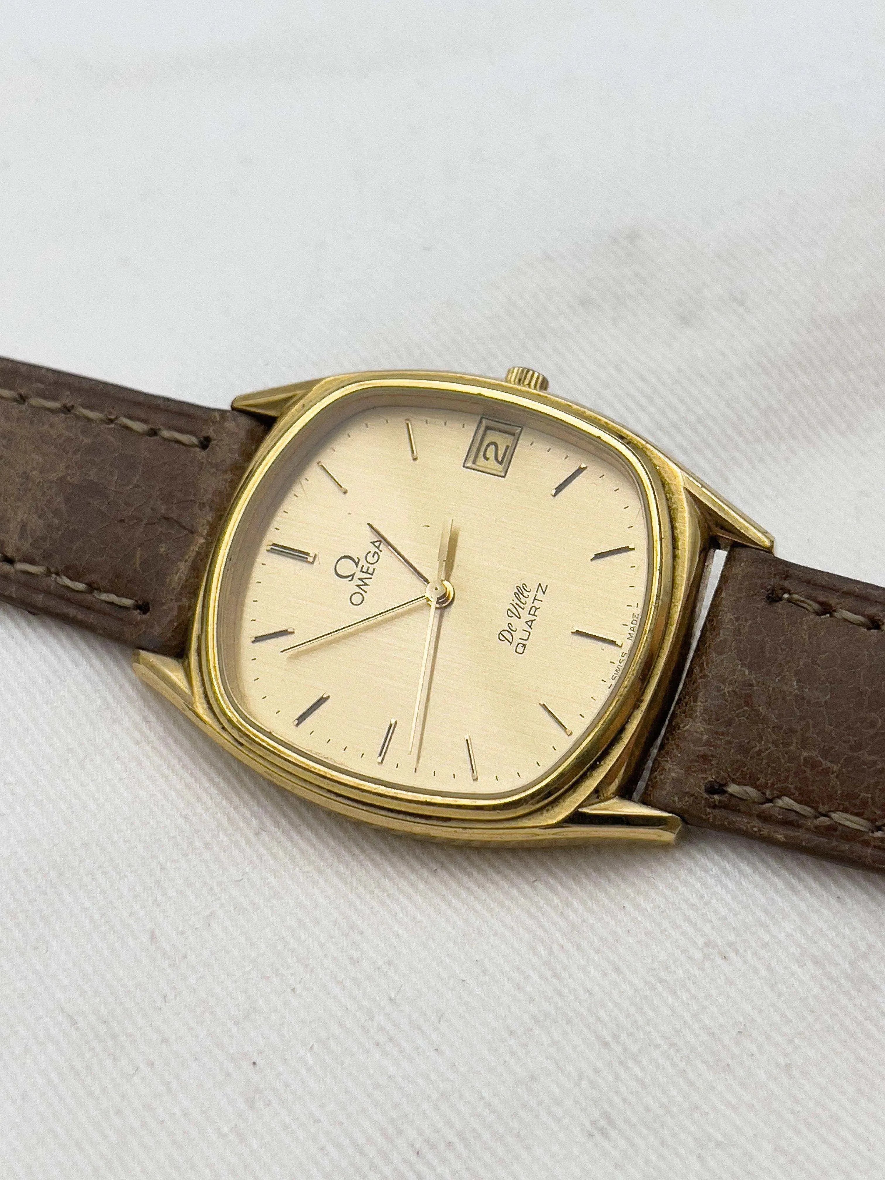 Omega - De Ville Tonneau Plaqué Or Date - 1979 - Atelier Victor Paris - Vintage Watch Shop Dubai