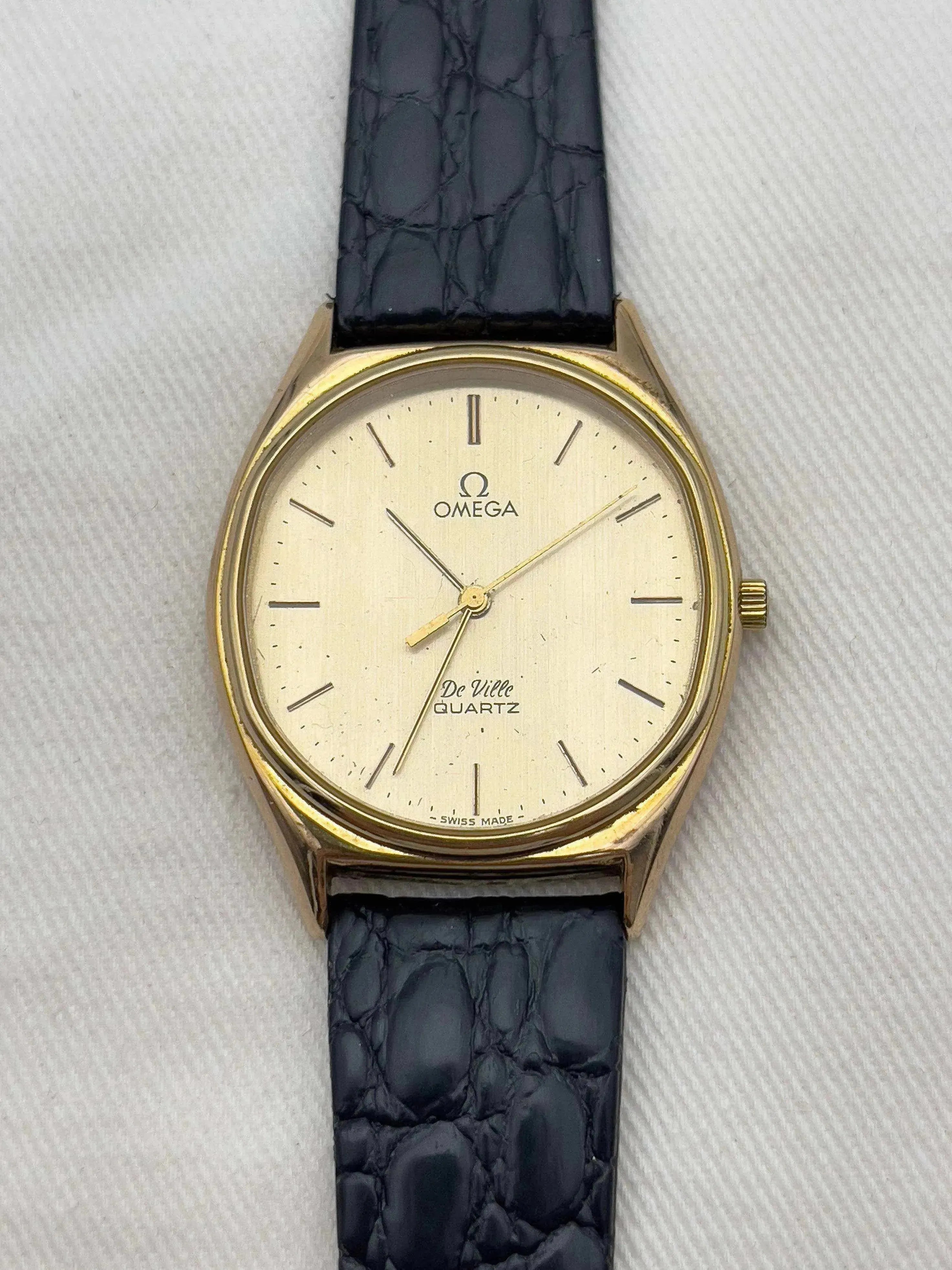 Omega - De Ville Tonneau Plaqué Or Seconde - 1979 - Atelier Victor Paris - Vintage Watch Shop Dubai