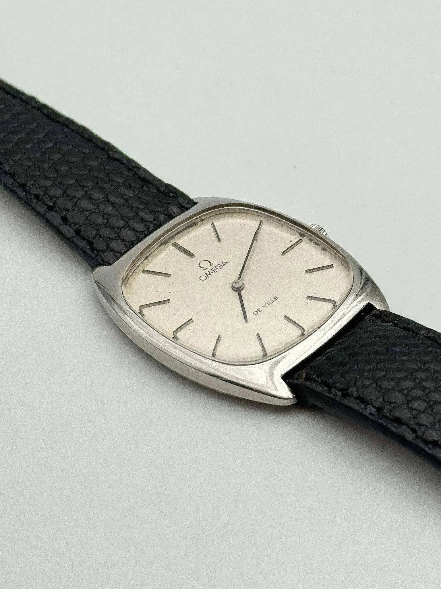 Omega De Ville - Tonneau Silver Dial - 1977 - Atelier Victor Paris - Vintage Watch Shop Dubai