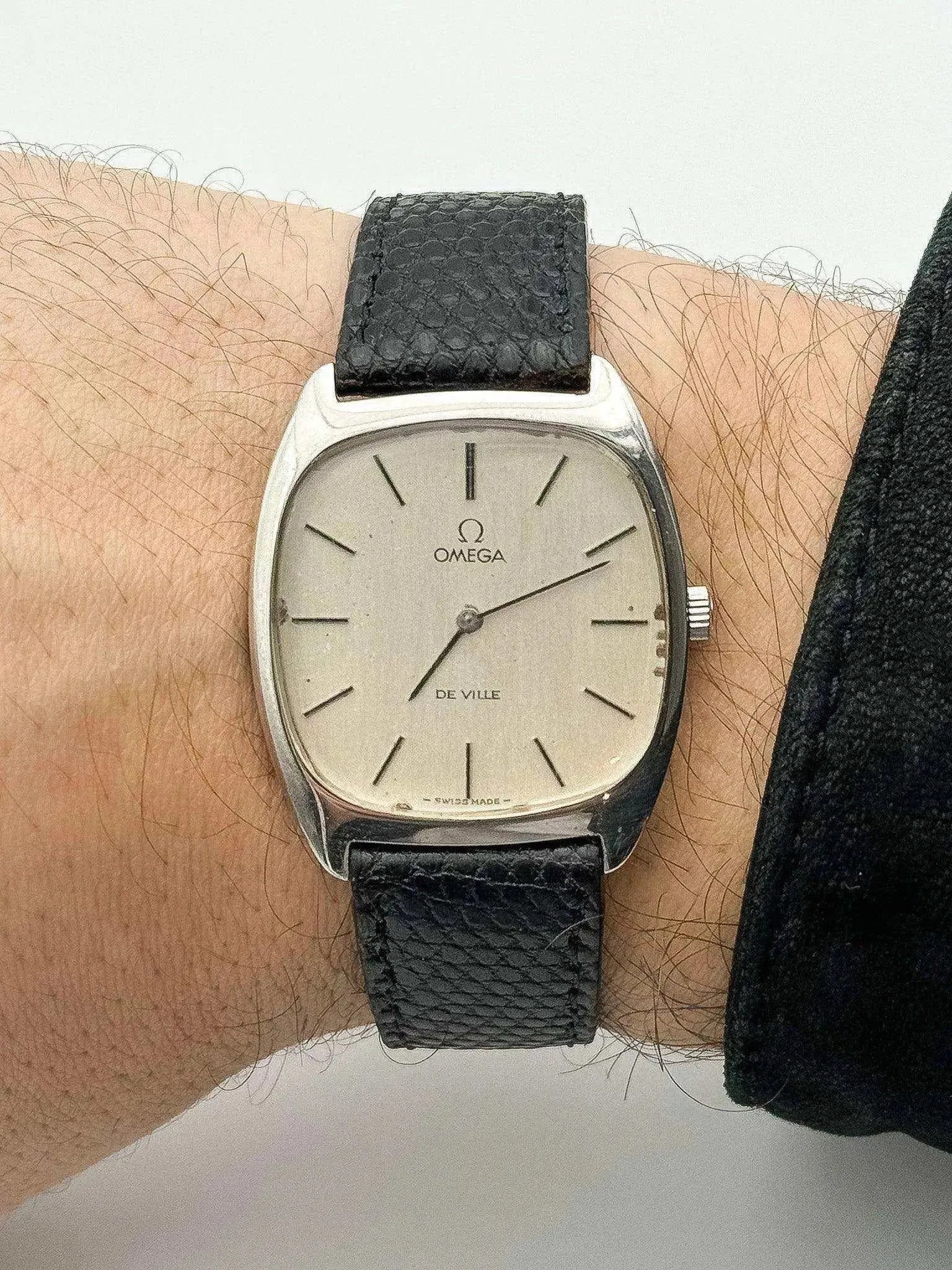 Omega De Ville - Tonneau Silver Dial - 1977 - Atelier Victor Paris - Vintage Watch Shop Dubai