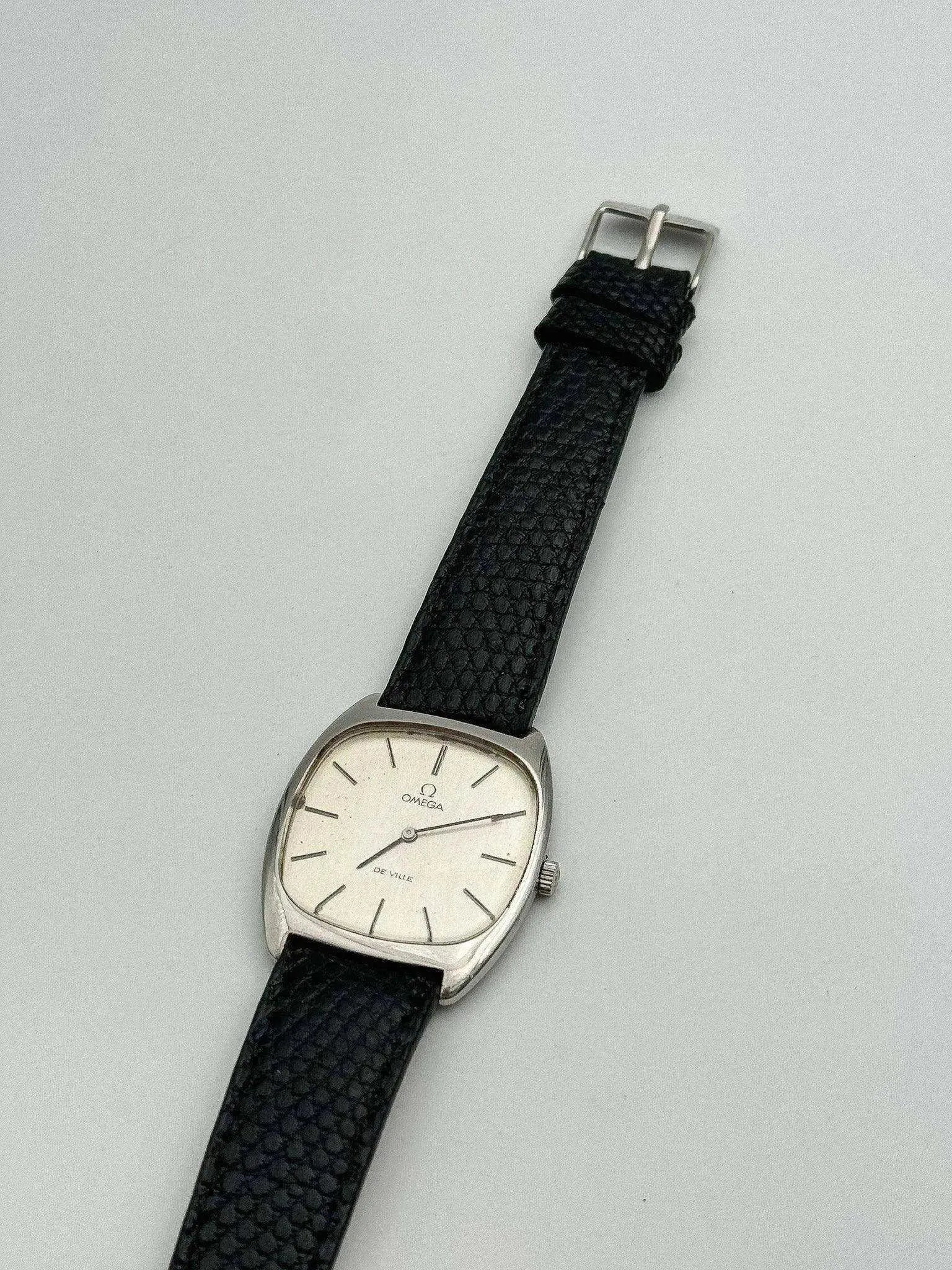 Omega De Ville - Tonneau Silver Dial - 1977 - Atelier Victor Paris - Vintage Watch Shop Dubai