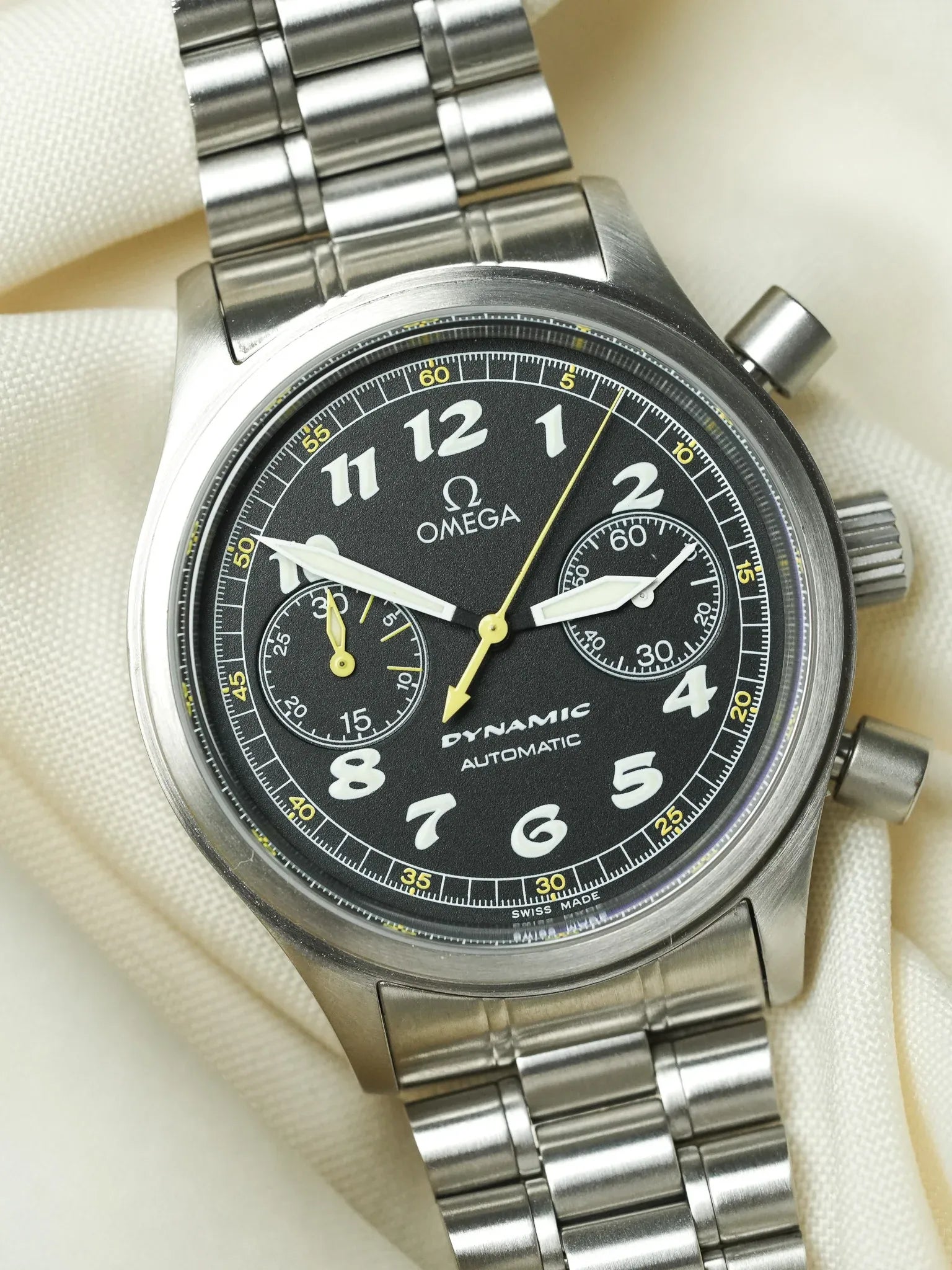 Omega - Dynamic III Chronographe 5240.5000 Fond Noir - 1990s - Atelier Victor