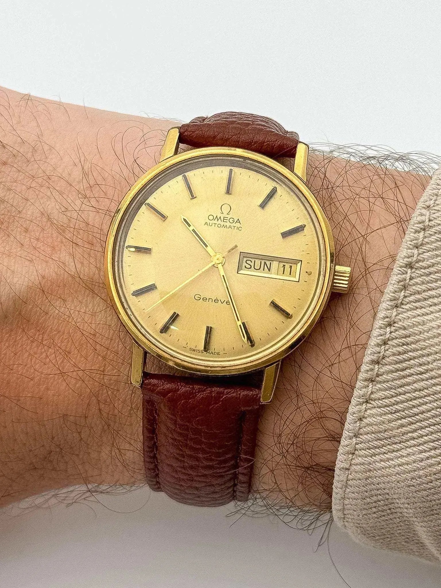Omega - Genève Gold Plated Daydate - 1973 - Atelier Victor Paris - Vintage Watch Shop Dubai