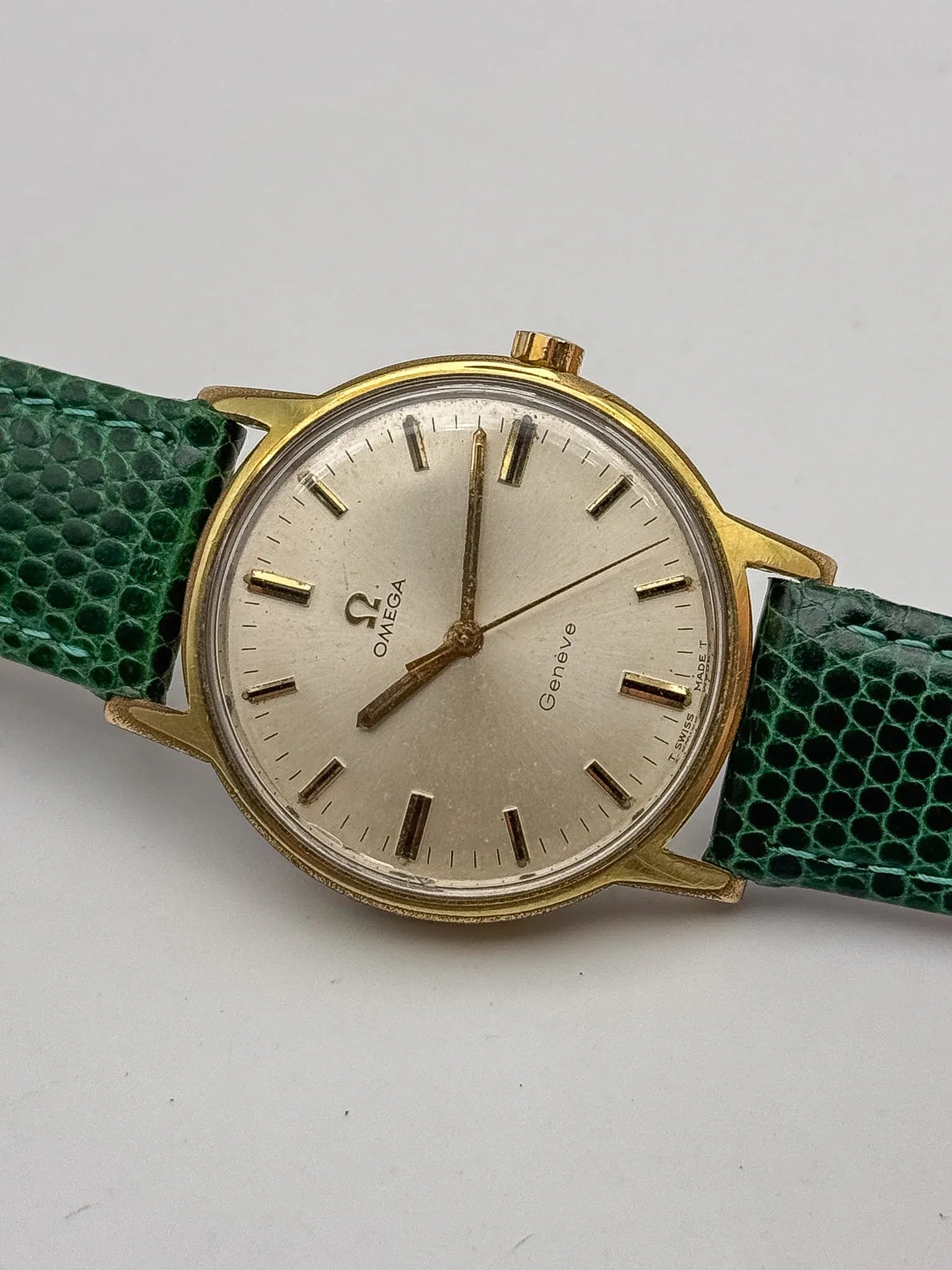 Omega - Genève Plaqué Or Champagne Index Noir - 1970 - Atelier Victor