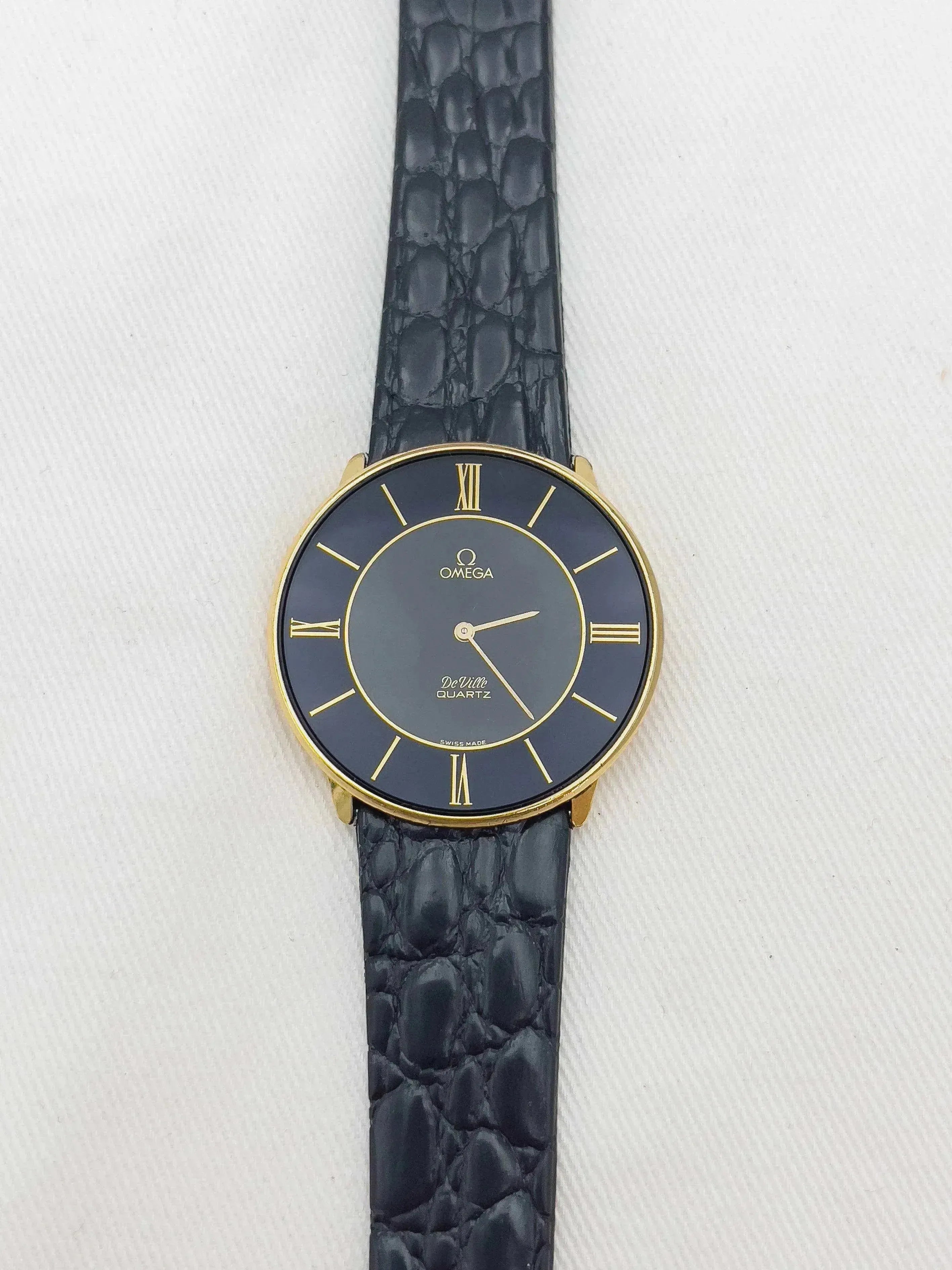 Omega - Onyx Clock Dial - 1980 - Atelier Victor - Vintage  Shop