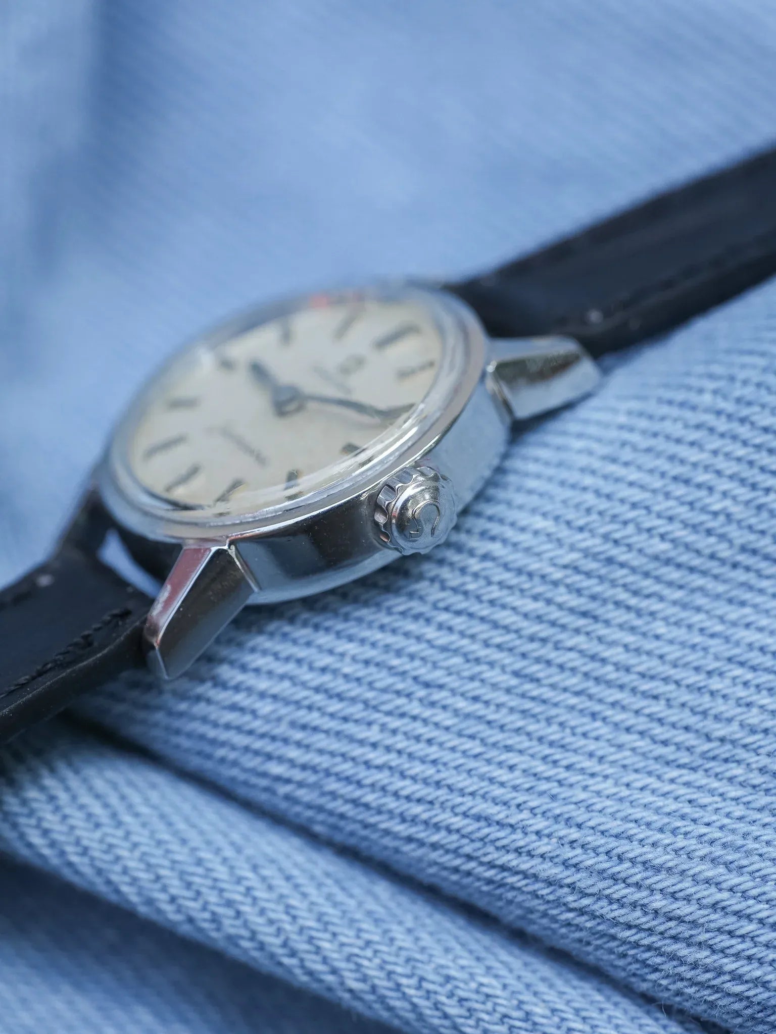 Omega - Seamaster 11074-62-SC Mini Dress Watch Acier Patine Index Baton - 1962 - Atelier Victor