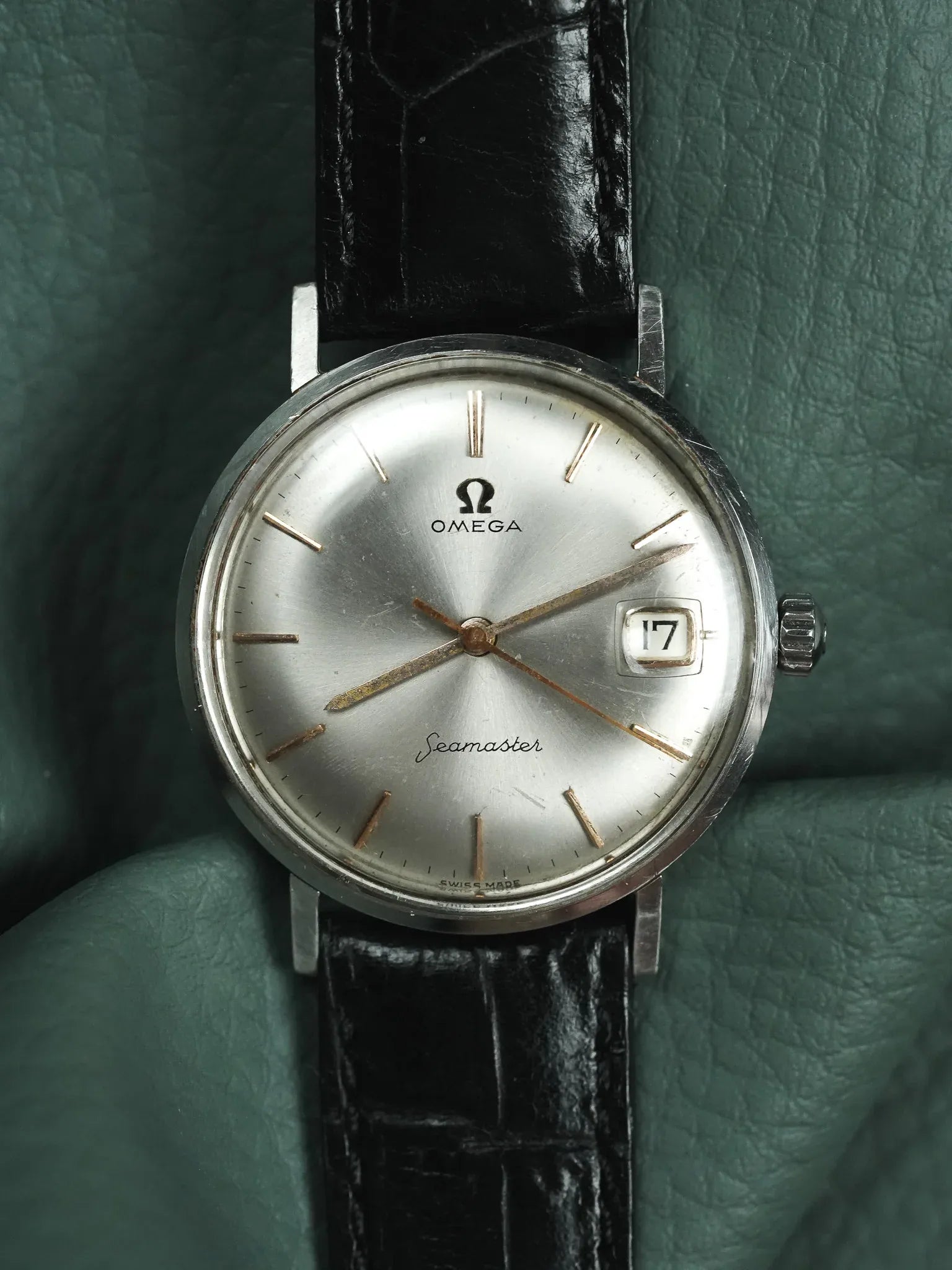 Omega - Seamaster 14740.1.SC Monobloc cadran gris index or - 1960 - Atelier Victor - Vintage  Shop