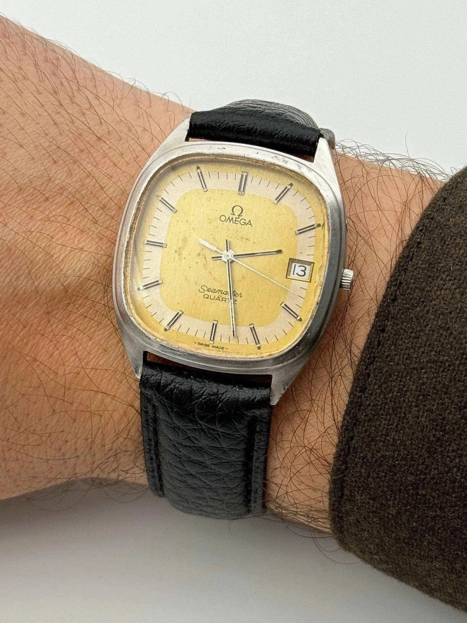 Omega - Seamaster 196.0218 Patinated Steel Oversize - 1979