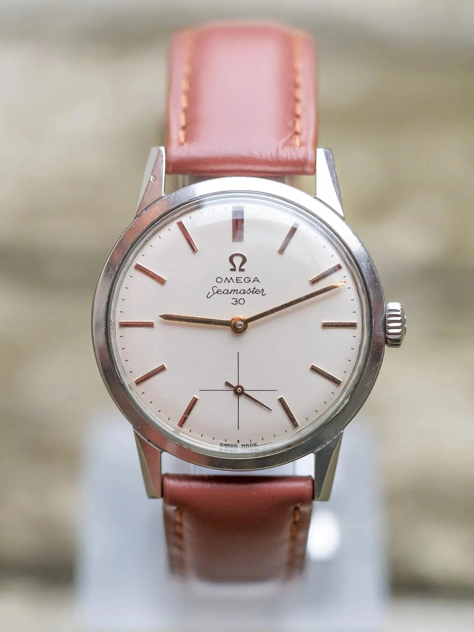 Omega - Seamaster 30 Index Or rose - 1962 - Atelier Victor - Vintage  Shop